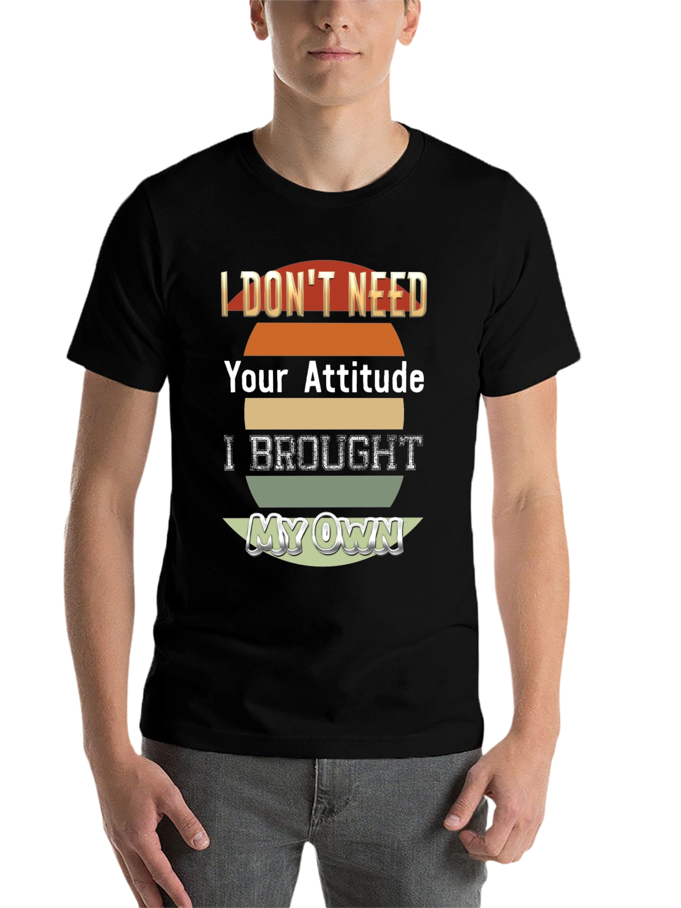 Black Attitude T-Shirt - I Brought My Own! view 7