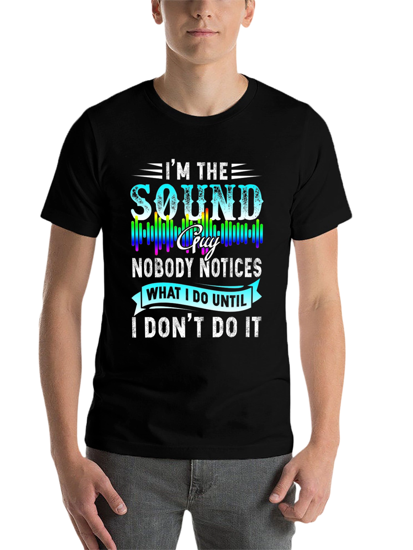 Black I'm the Sound Guy T-Shirt - Funny Audio Engineer Tee view 7