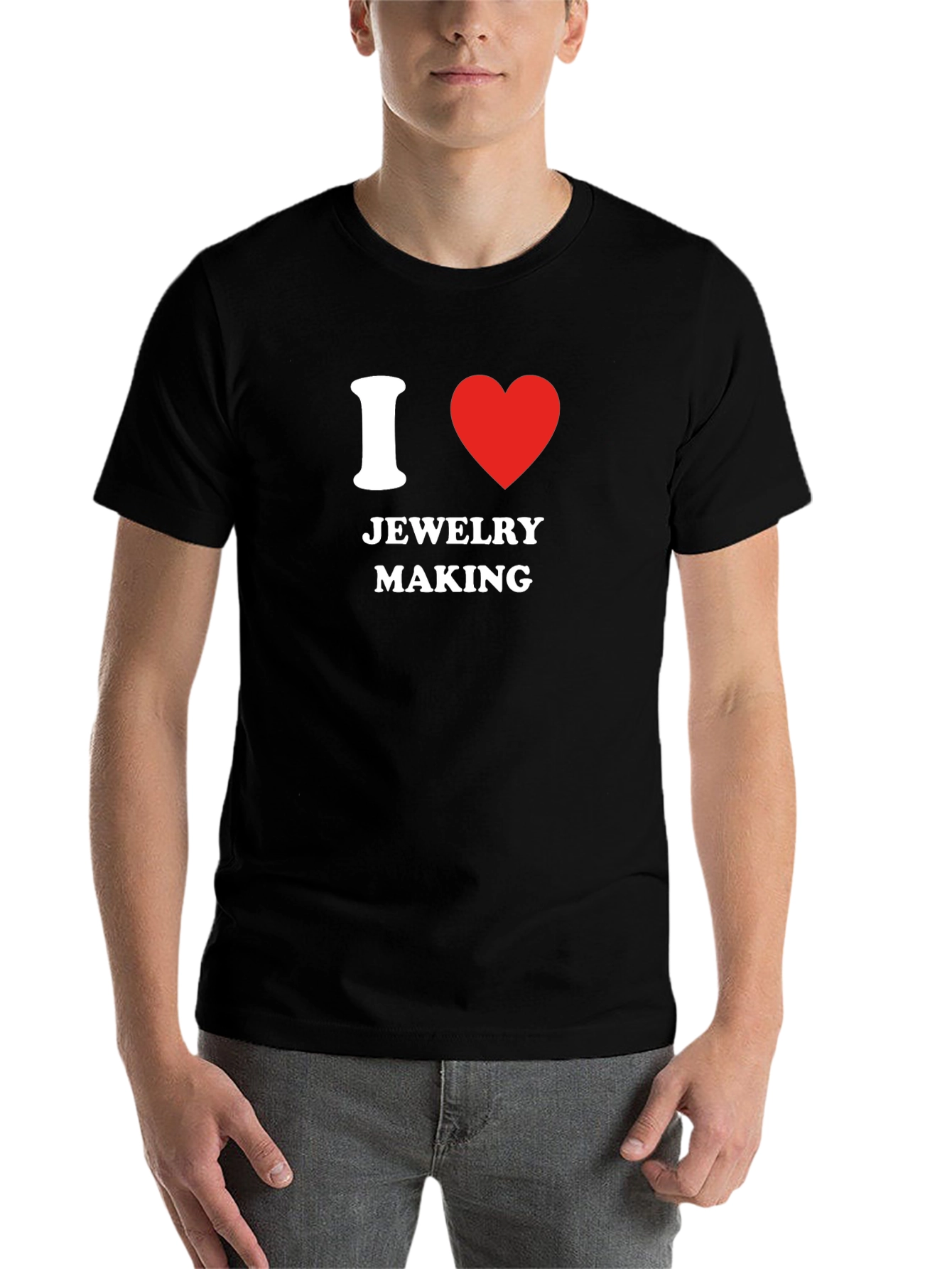Black I Love Jewelry Making T-Shirt - Novelty Gift view 7