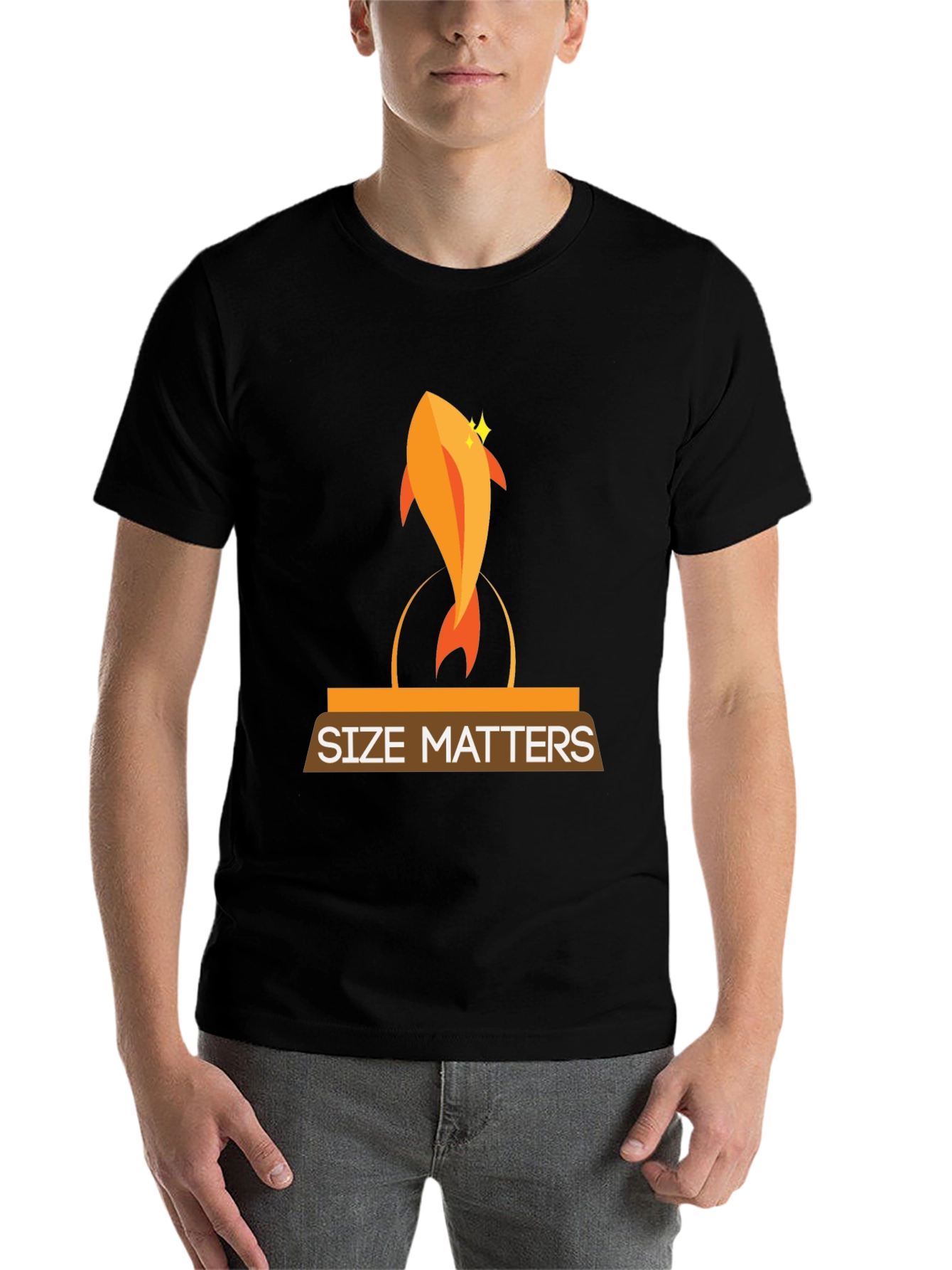 Black Size Matters Graphic Tee view 7