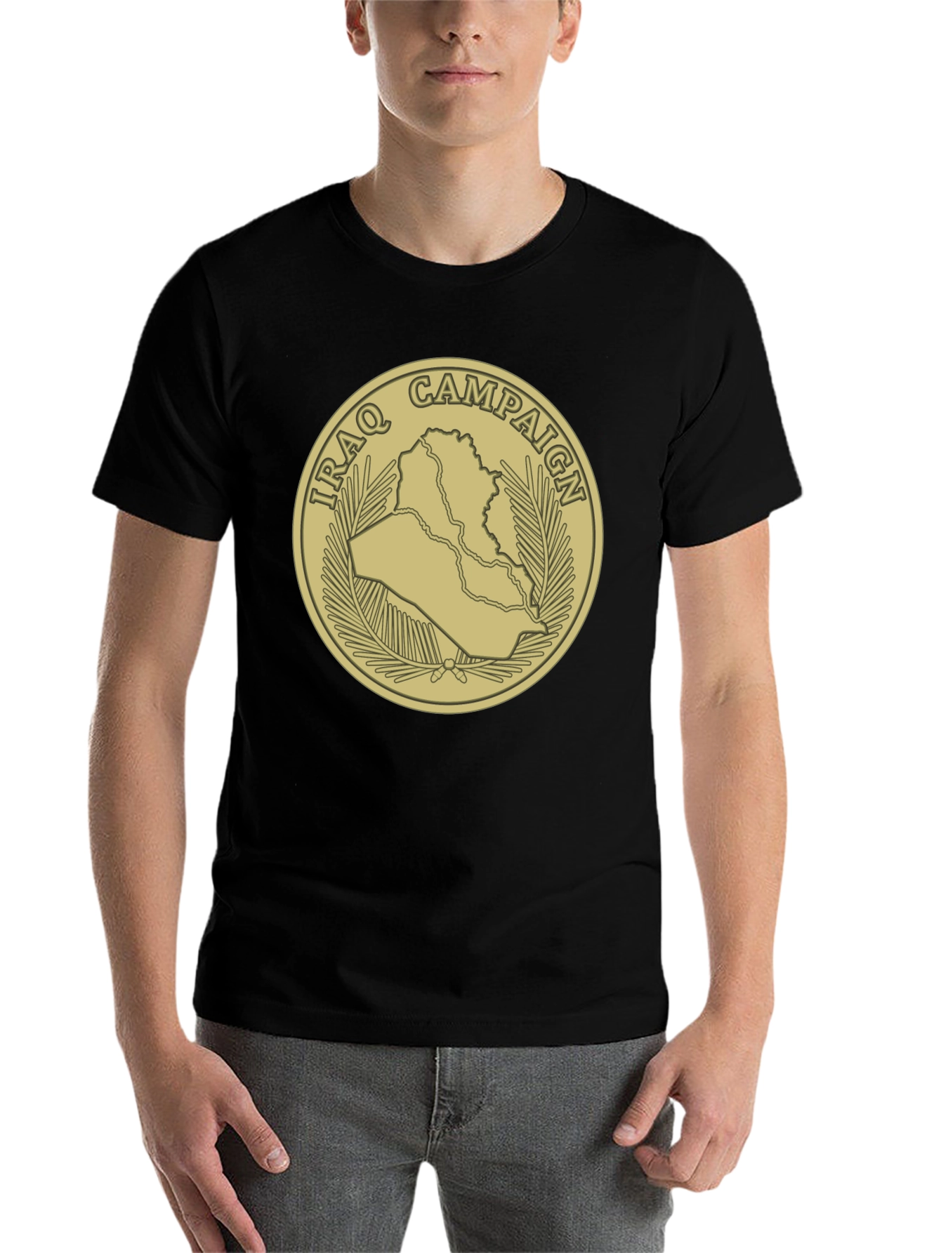 Black Iraq Campaign T-Shirt view 7