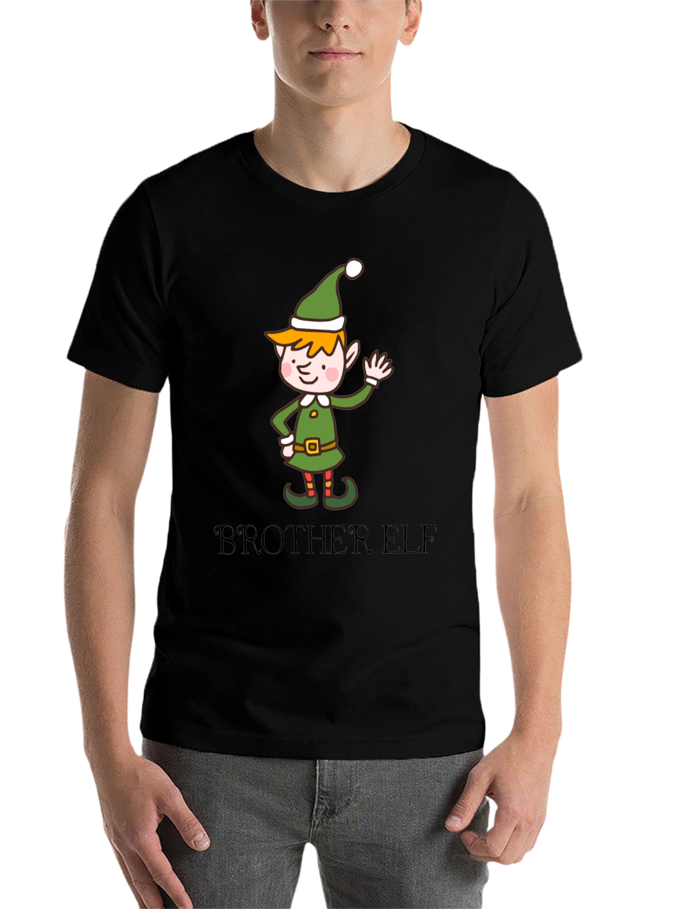 Black Brother Elf T-Shirt view 7