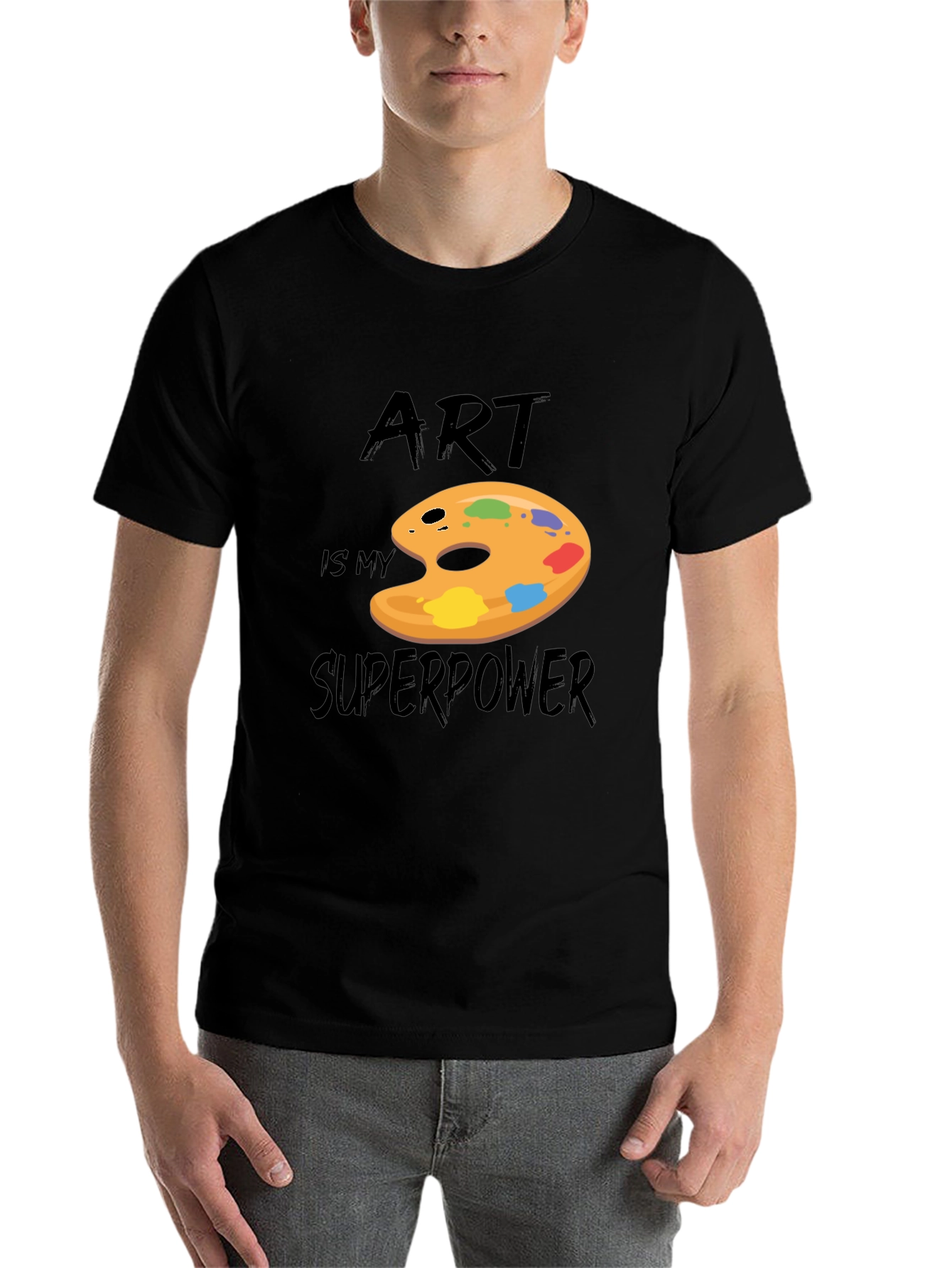Black Art is My Superpower Graphic T-Shirt view 7