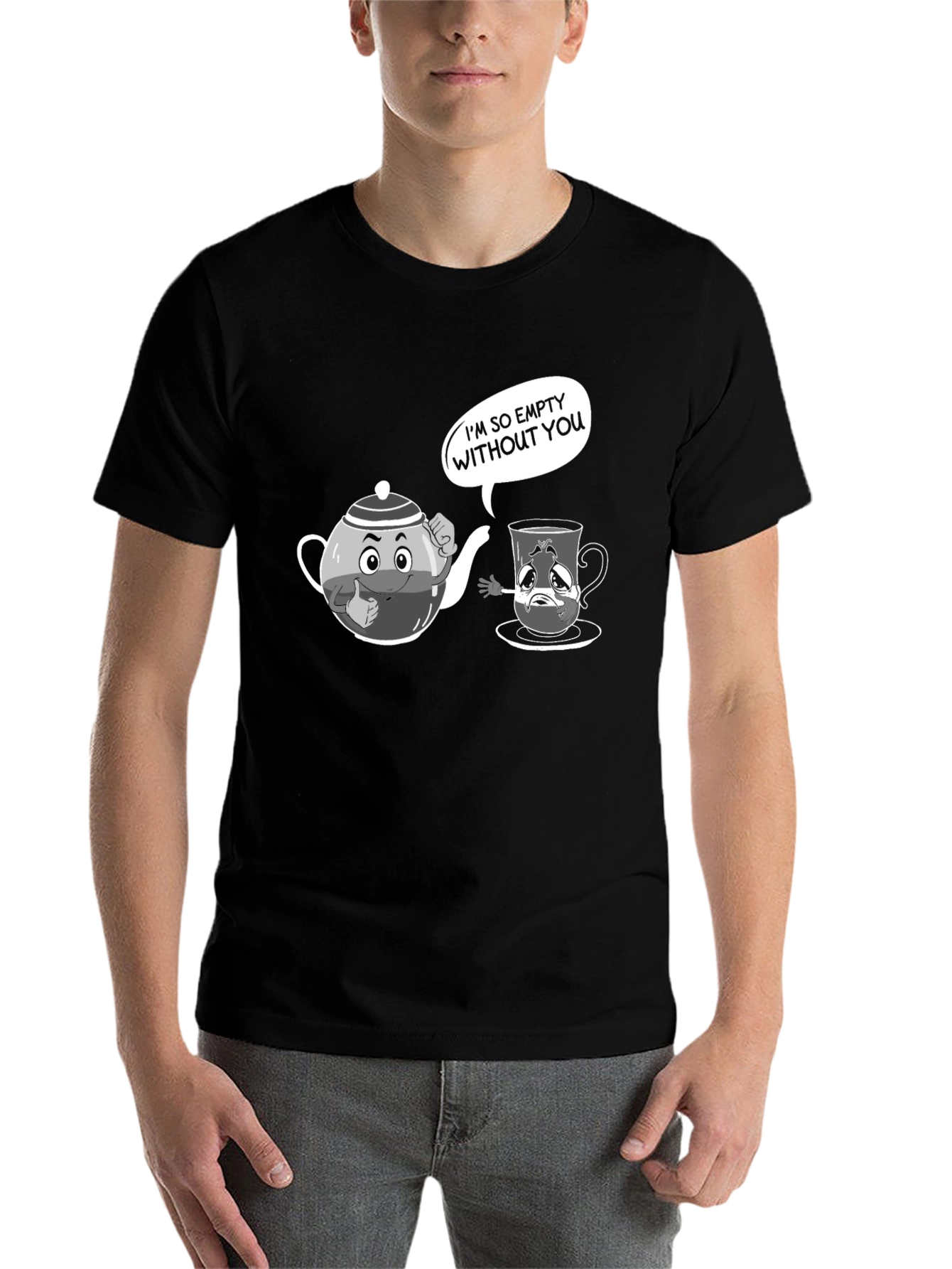 Black Empty Without You Graphic T-Shirt view 7