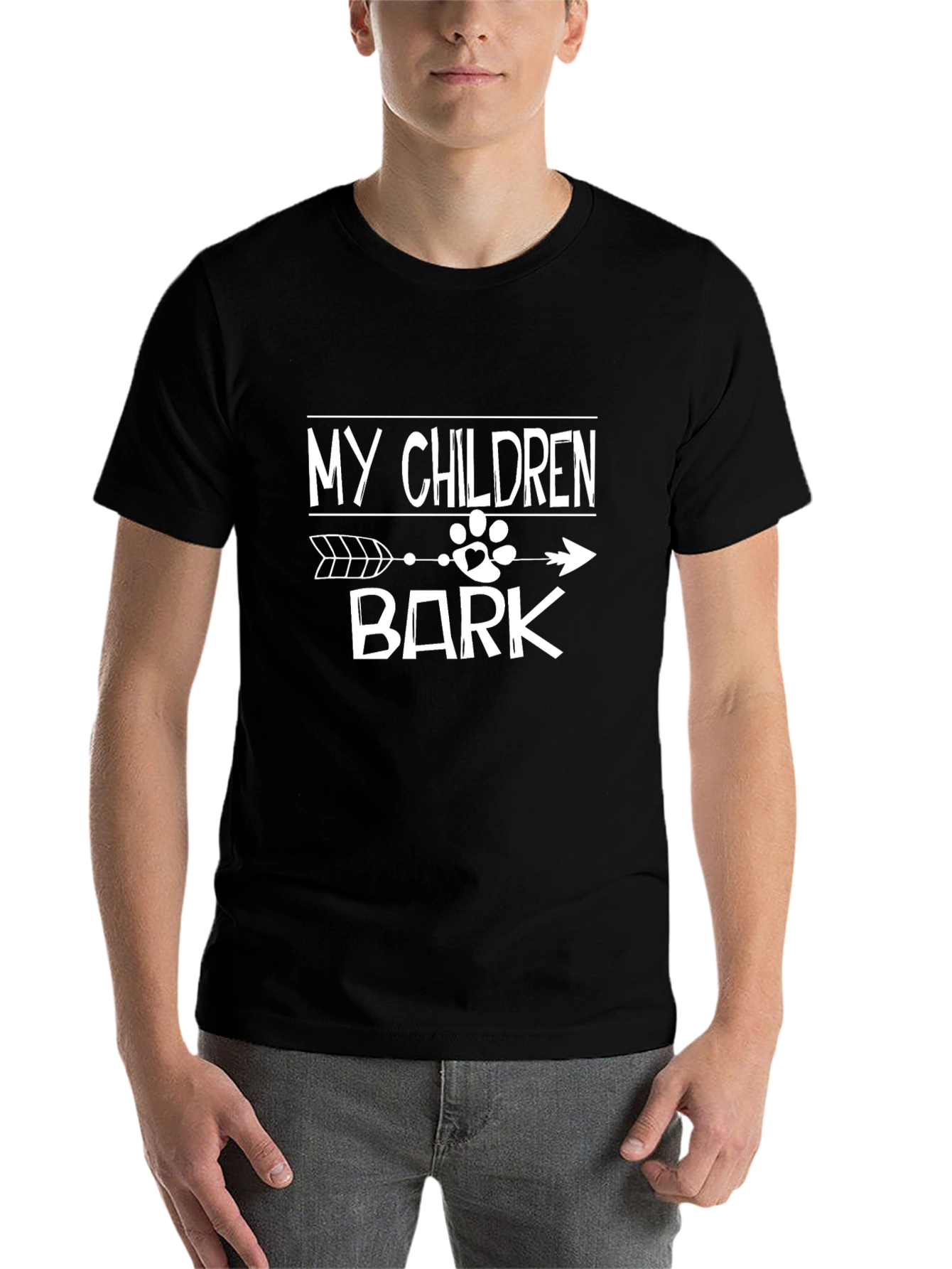 Black My Children Bark T-Shirt - Dog Lover Tee view 7