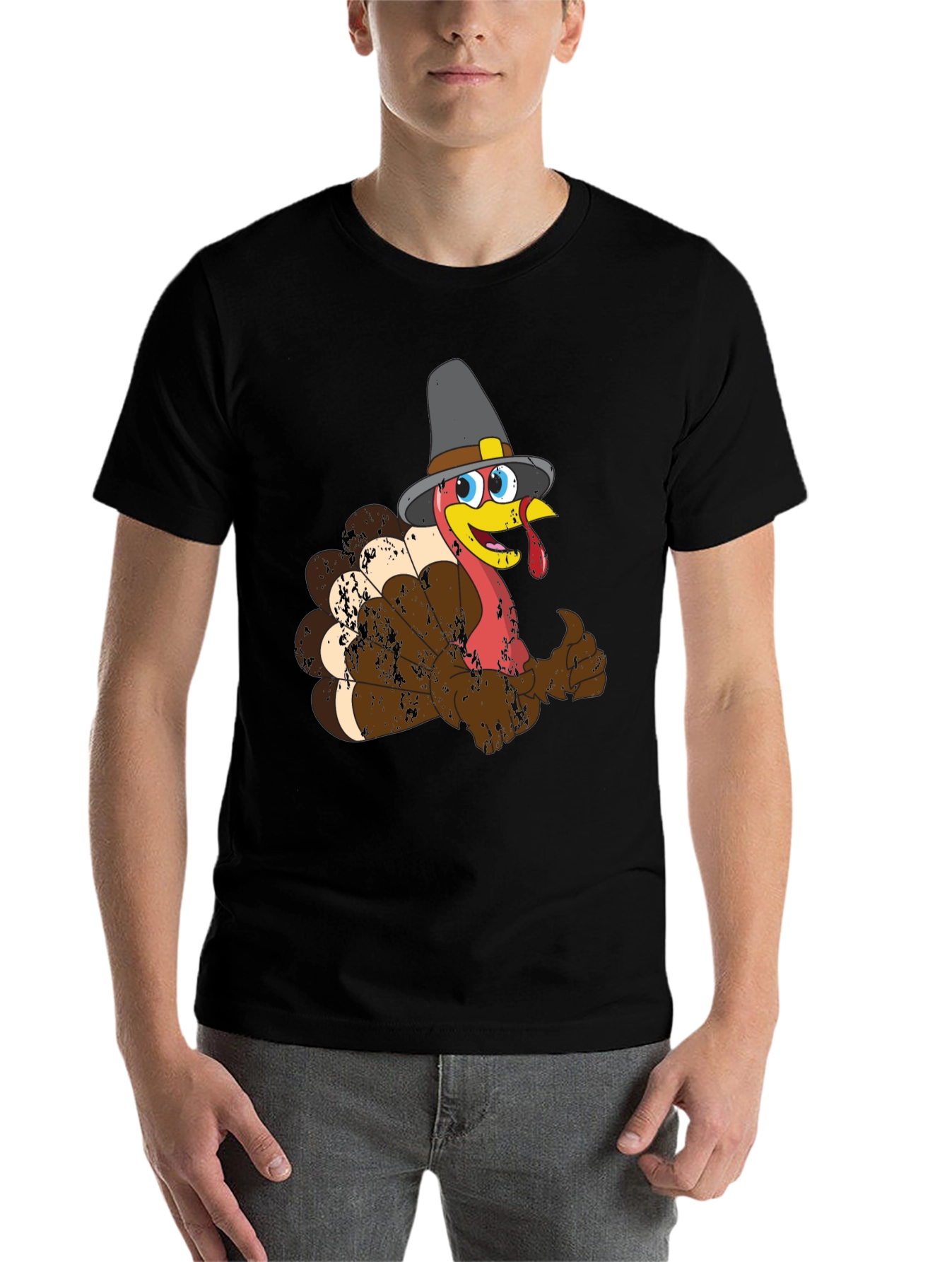 Thanksgiving Turkey Pilgrim T-Shirt - 7