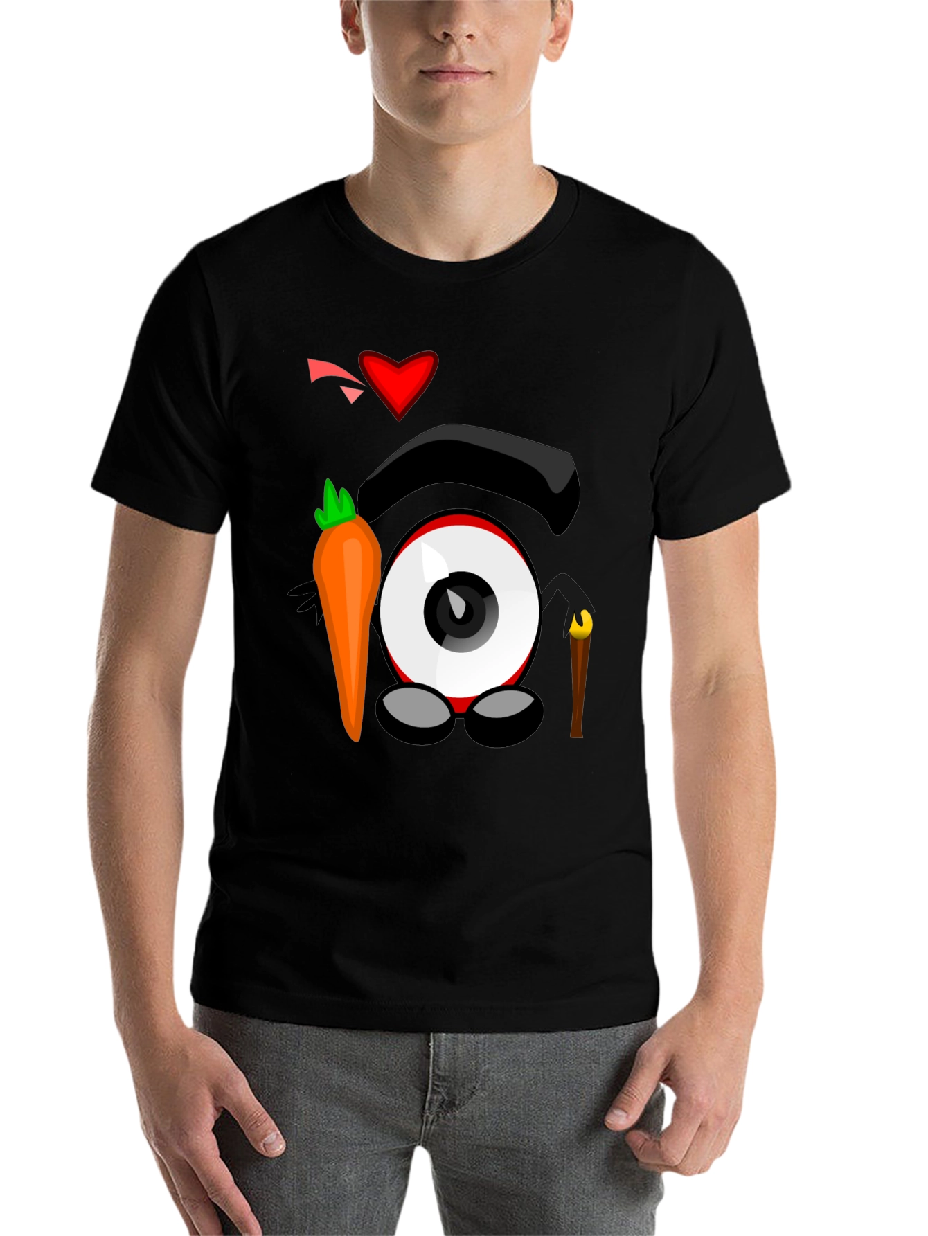 Black Eye Love Carrots Black Graphic Tee view 7