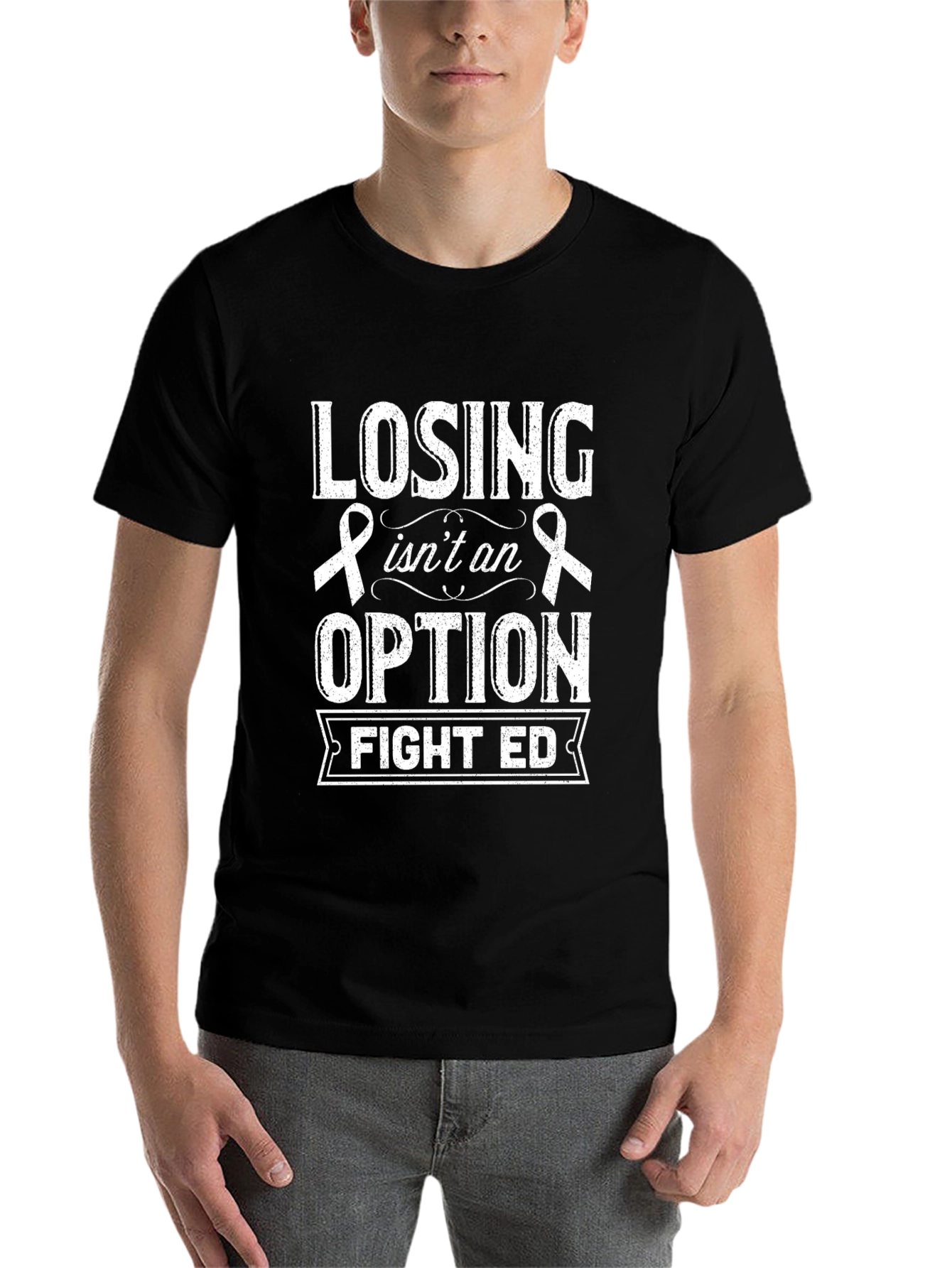 Fight ED Awareness Ribbon T-Shirt - 7