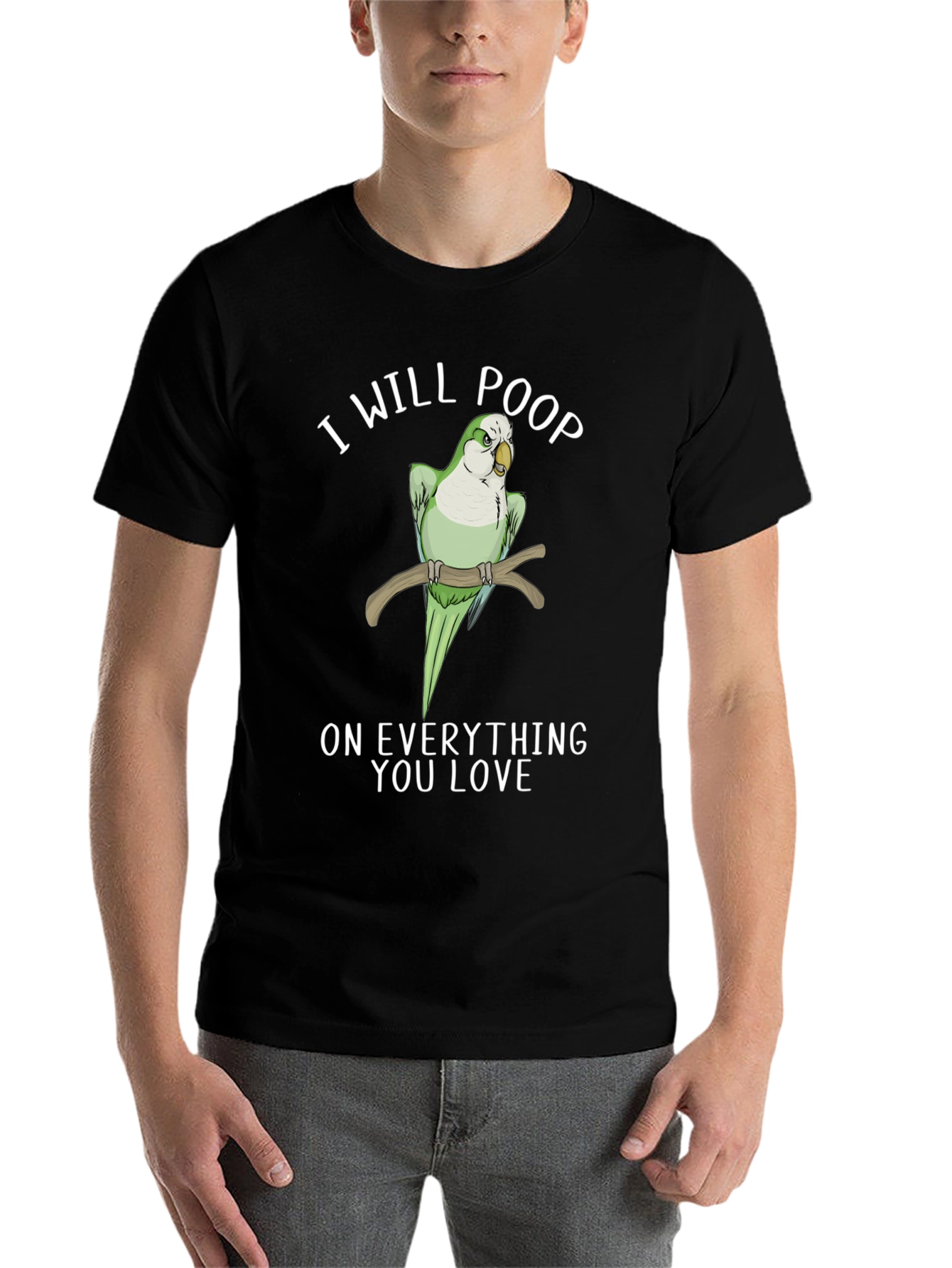 Black I Will Poop On Everything You Love T-Shirt view 7