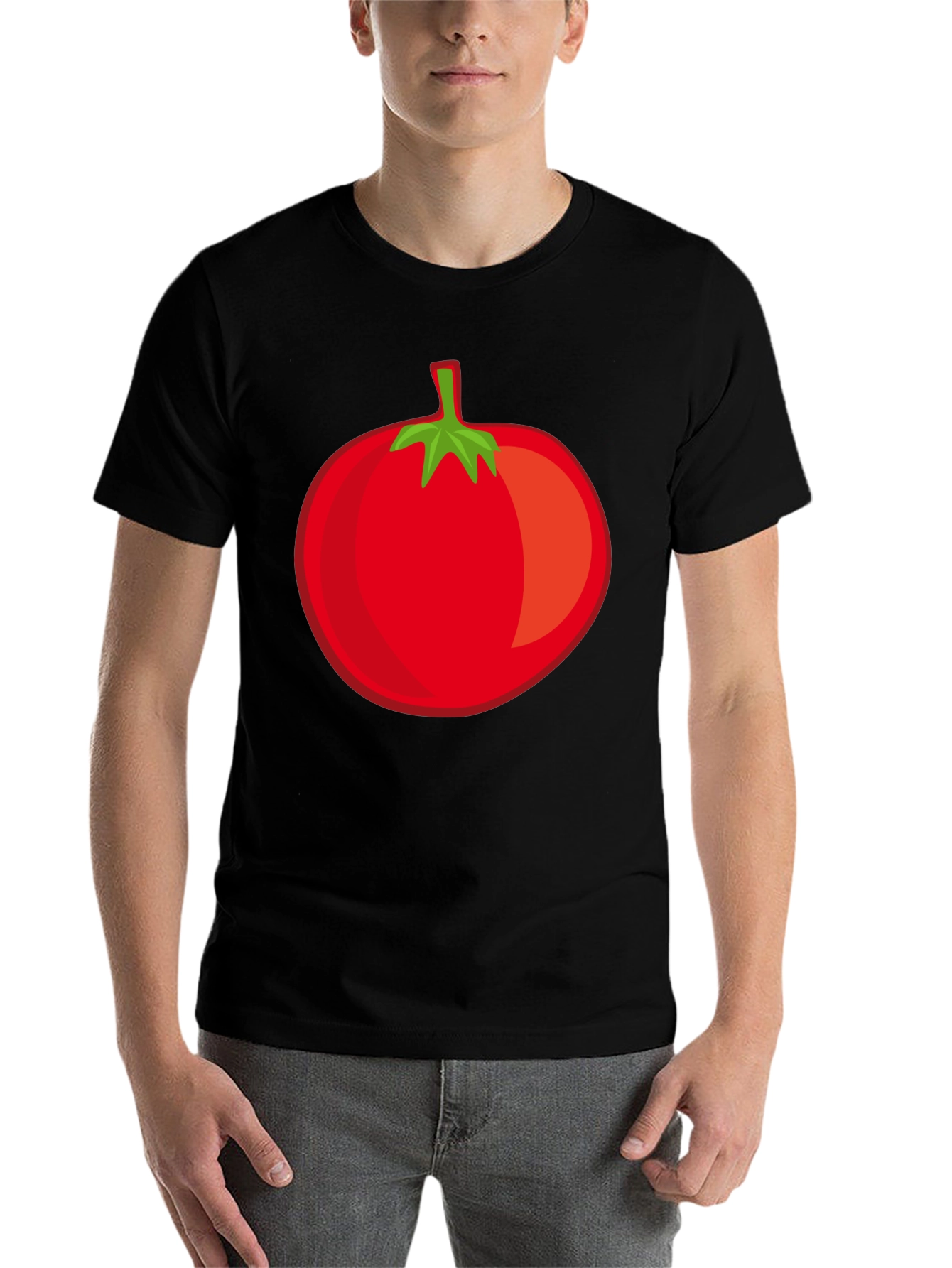 Tomato Graphic Black T-Shirt - 7