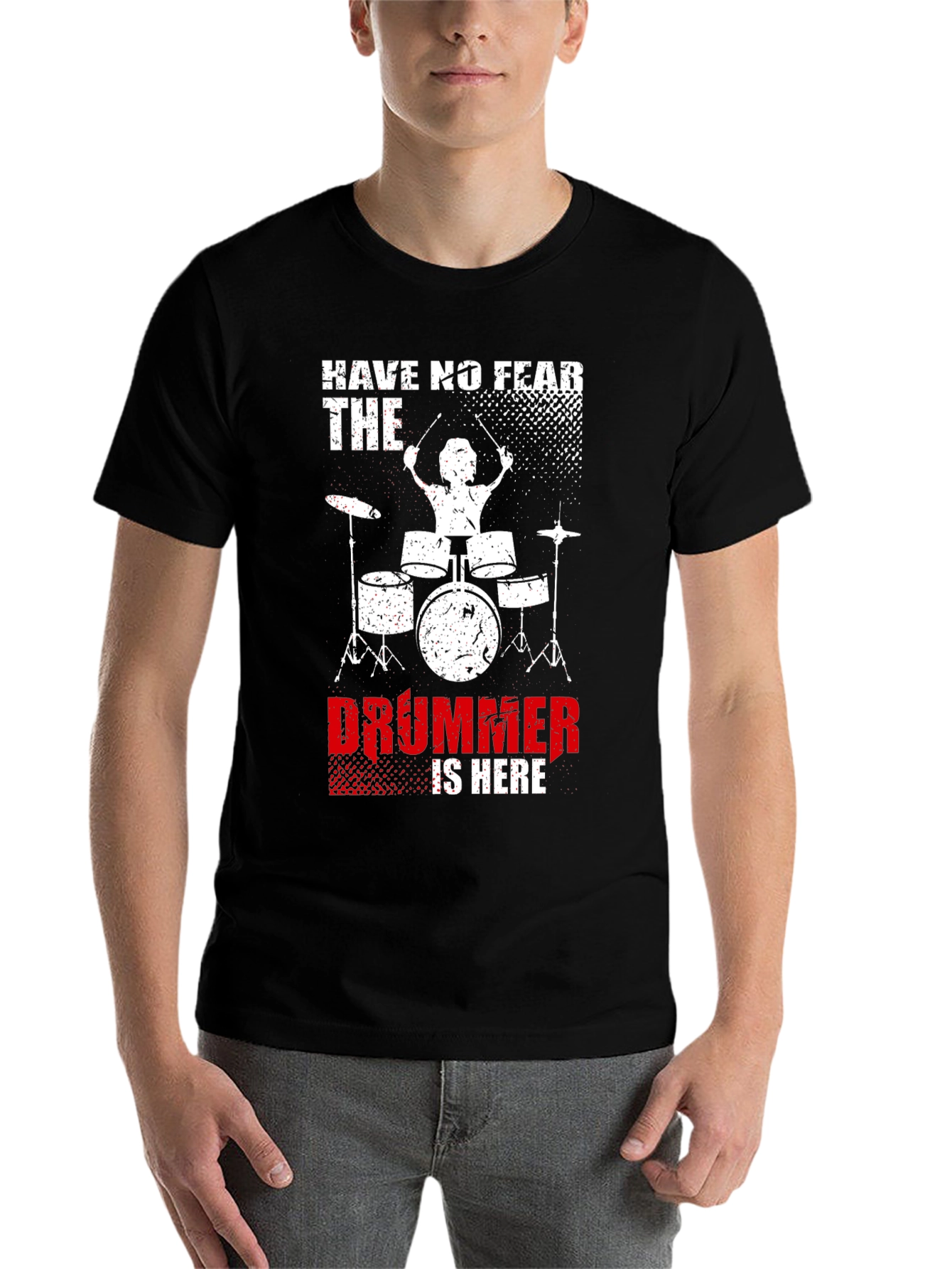 Black Drummer Graphic Tee - Have No Fear, The Drummer Is Here view 7
