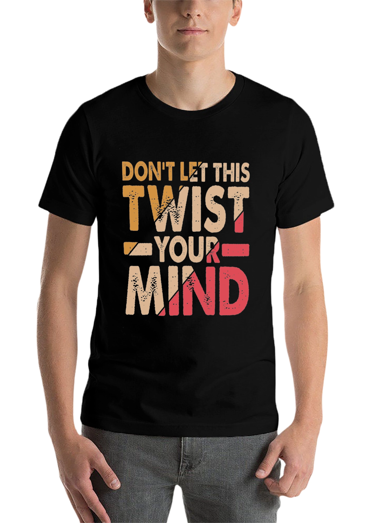 Black Don't Let This Twist Your Mind Graphic Tee view 7