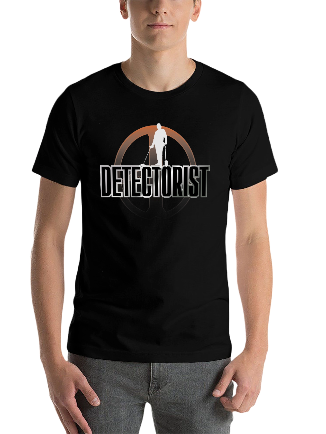 Black Detectorist T-Shirt: Metal Detecting Hobby Apparel view 7