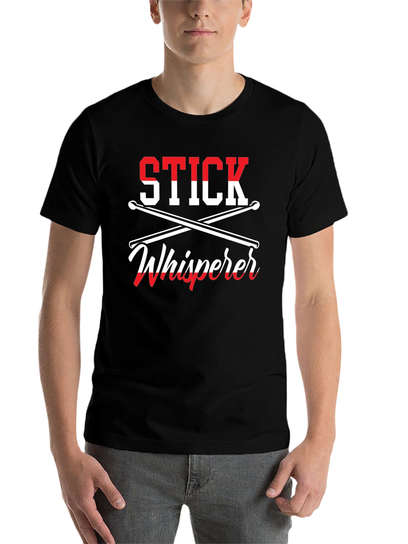 Stick Whisperer Drummer T-Shirt - Music Lover Gift - 7