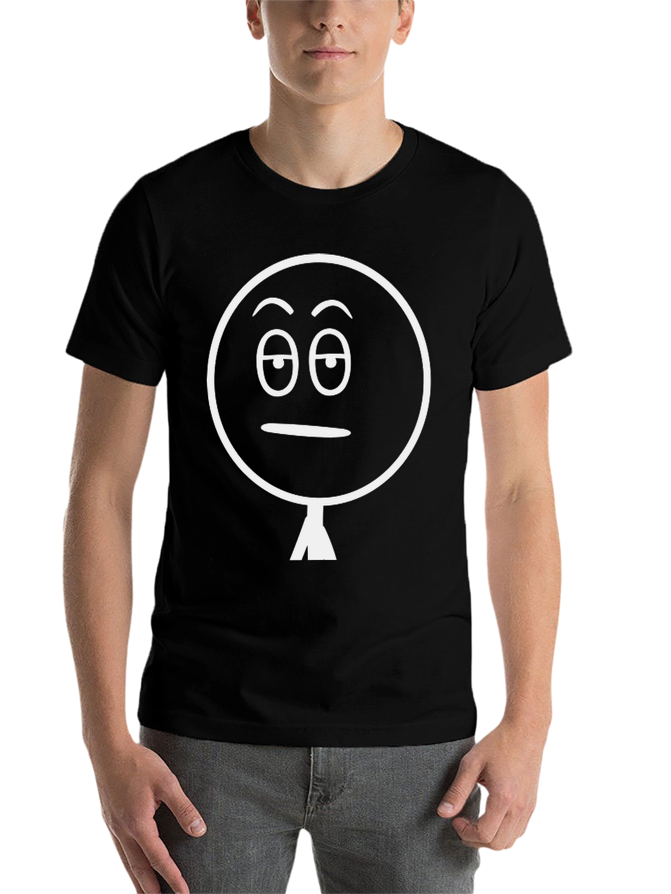 Black Sarcastic Mood Black T-Shirt - Funny Graphic Tee view 7