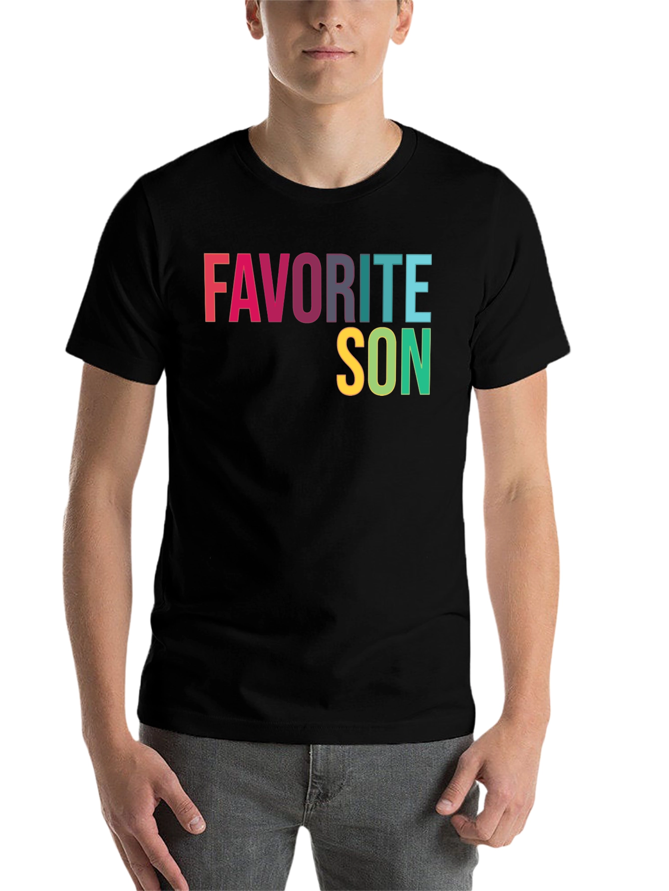 Black Favorite Son Graphic T-Shirt - Soft Cotton Blend view 7