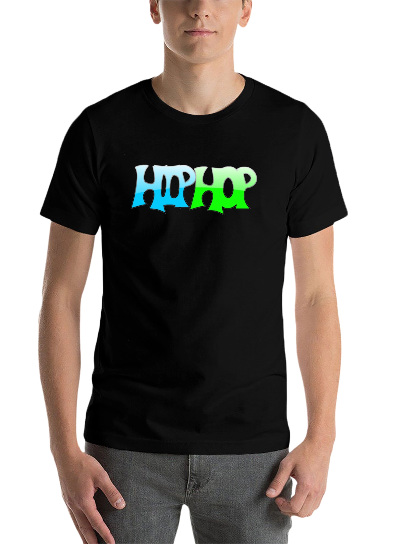 Black Hip Hop Graphic Tee - Cool Casual Style view 7