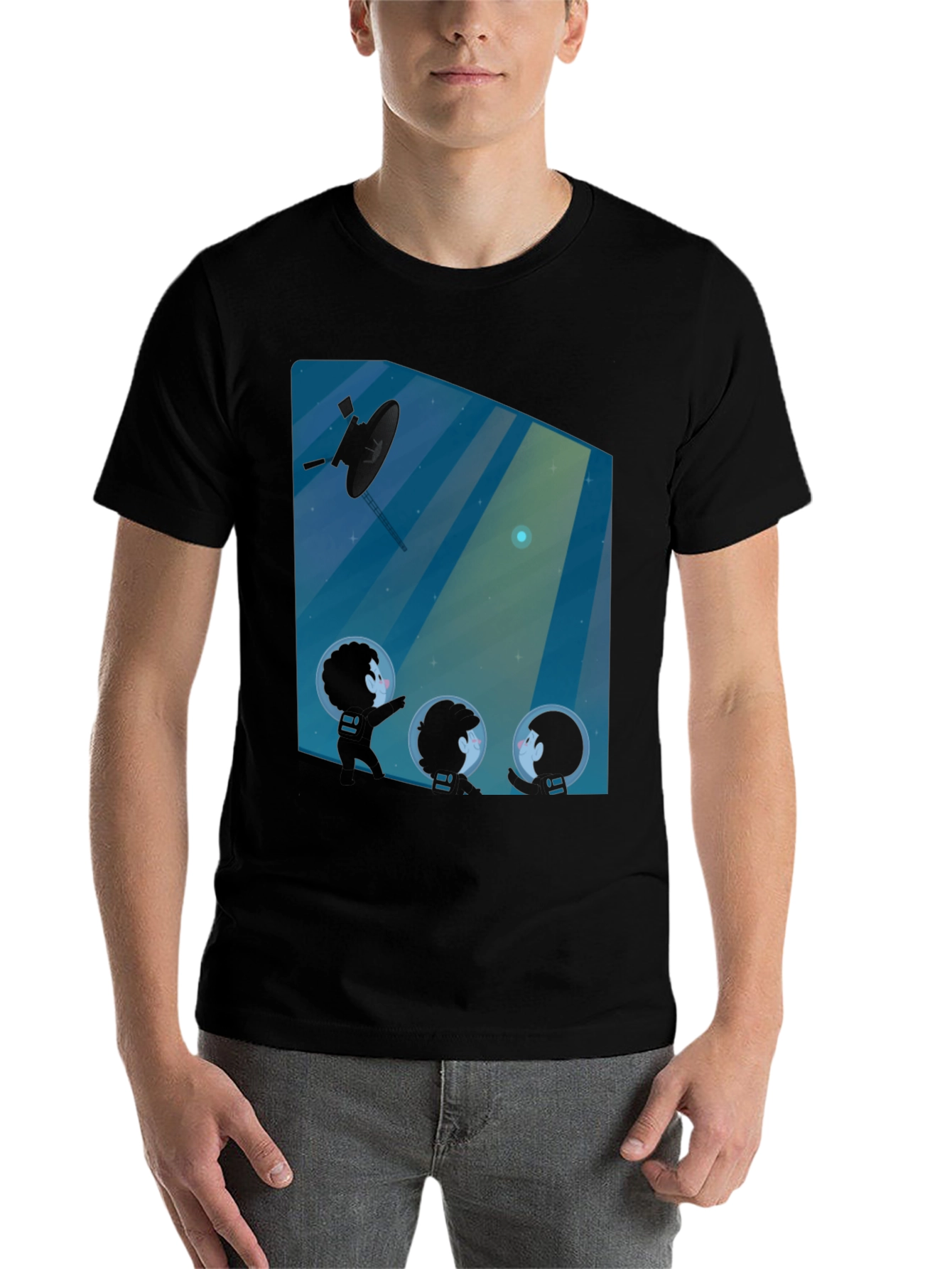 Black Voyager Kids Graphic Tee - Explore Space in Style! view 7