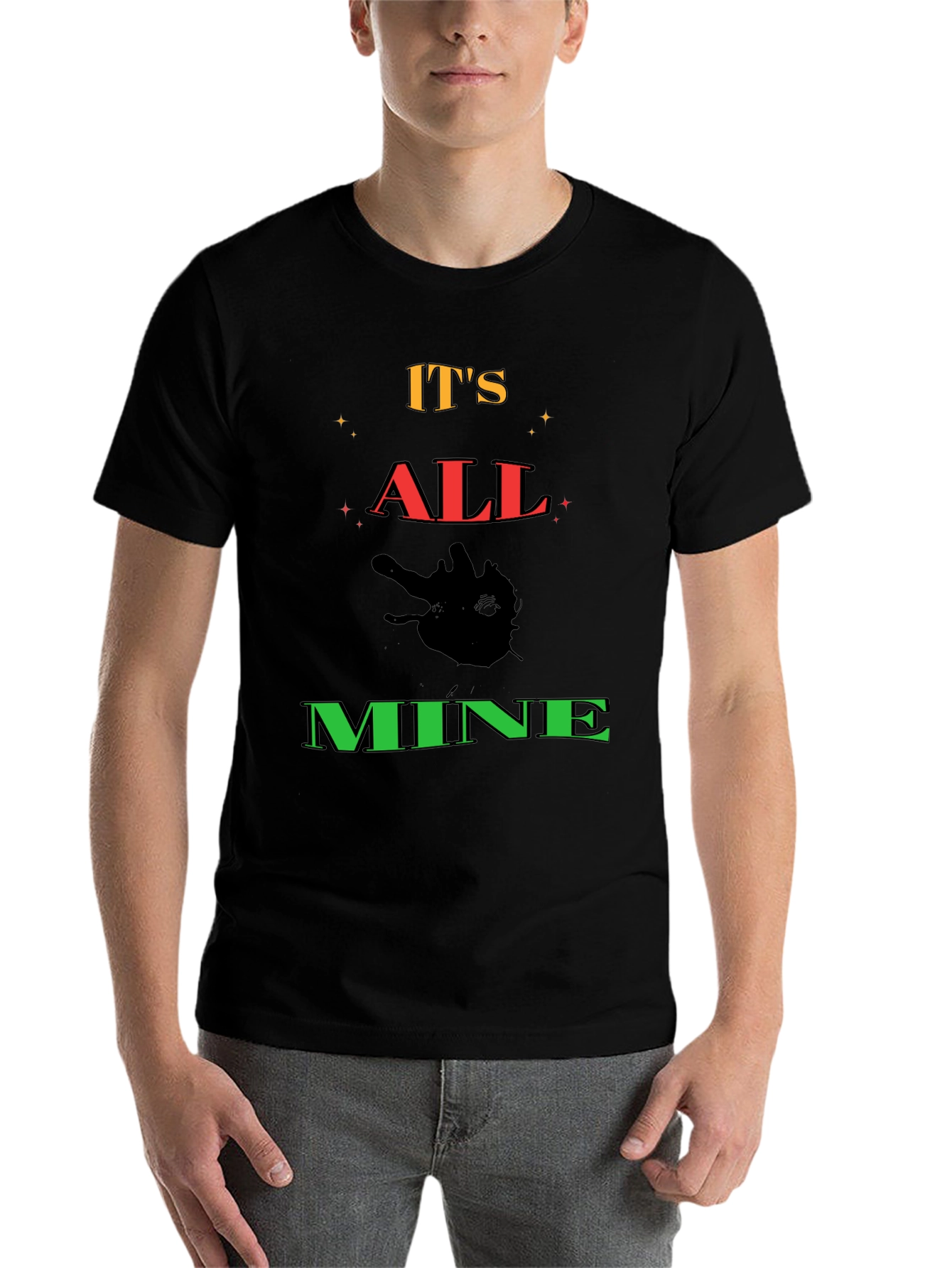 Black It's All Mine Graphic T-Shirt - Black view 7