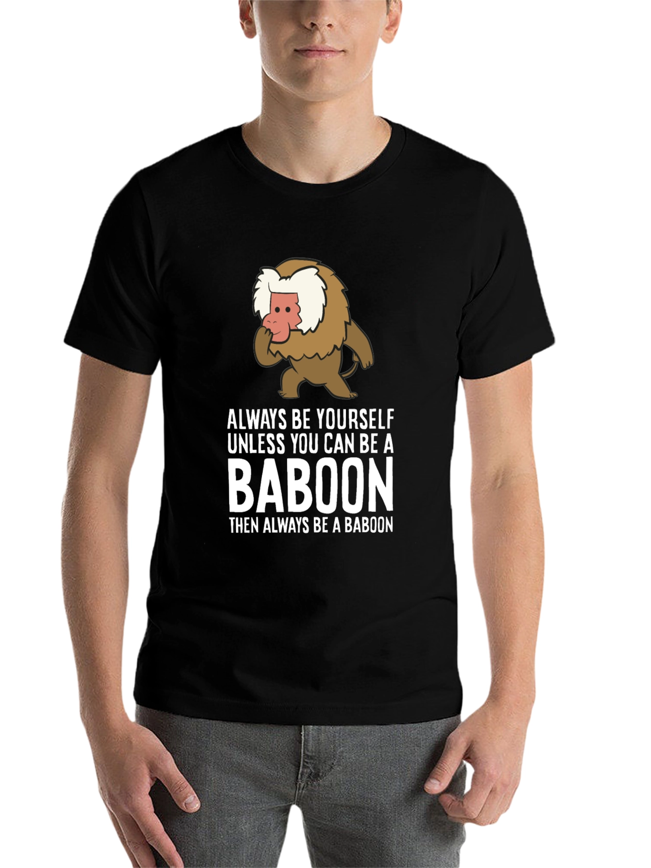 Black Baboon Graphic Tee - Always Be Yourself view 7