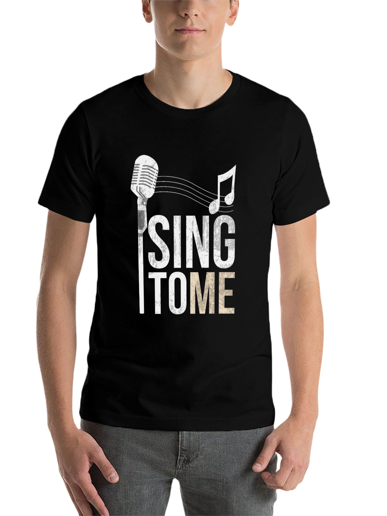 Black Sing To Me Graphic T-Shirt view 7