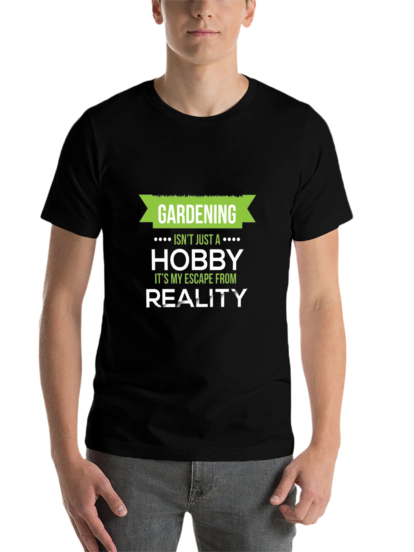 Black Gardening Escape T-Shirt - Hobbyist Apparel view 7