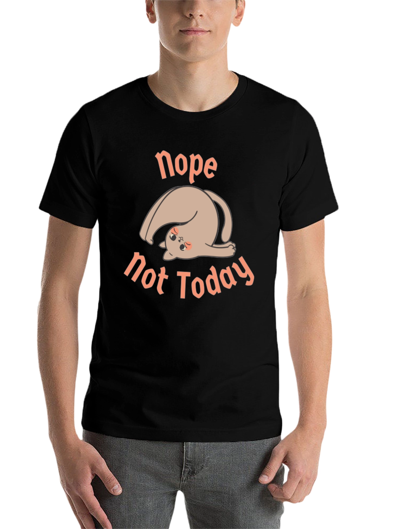 Black Nope Not Today Graphic Tee - Relaxed Fit view 7