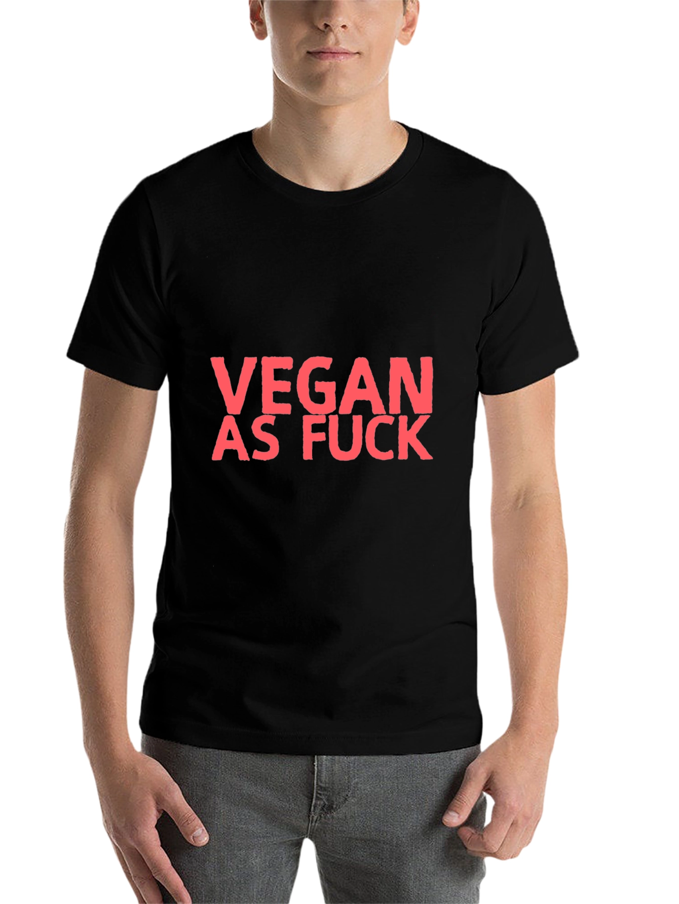 Black Vegan AF T-Shirt - Bold Statement Tee view 7
