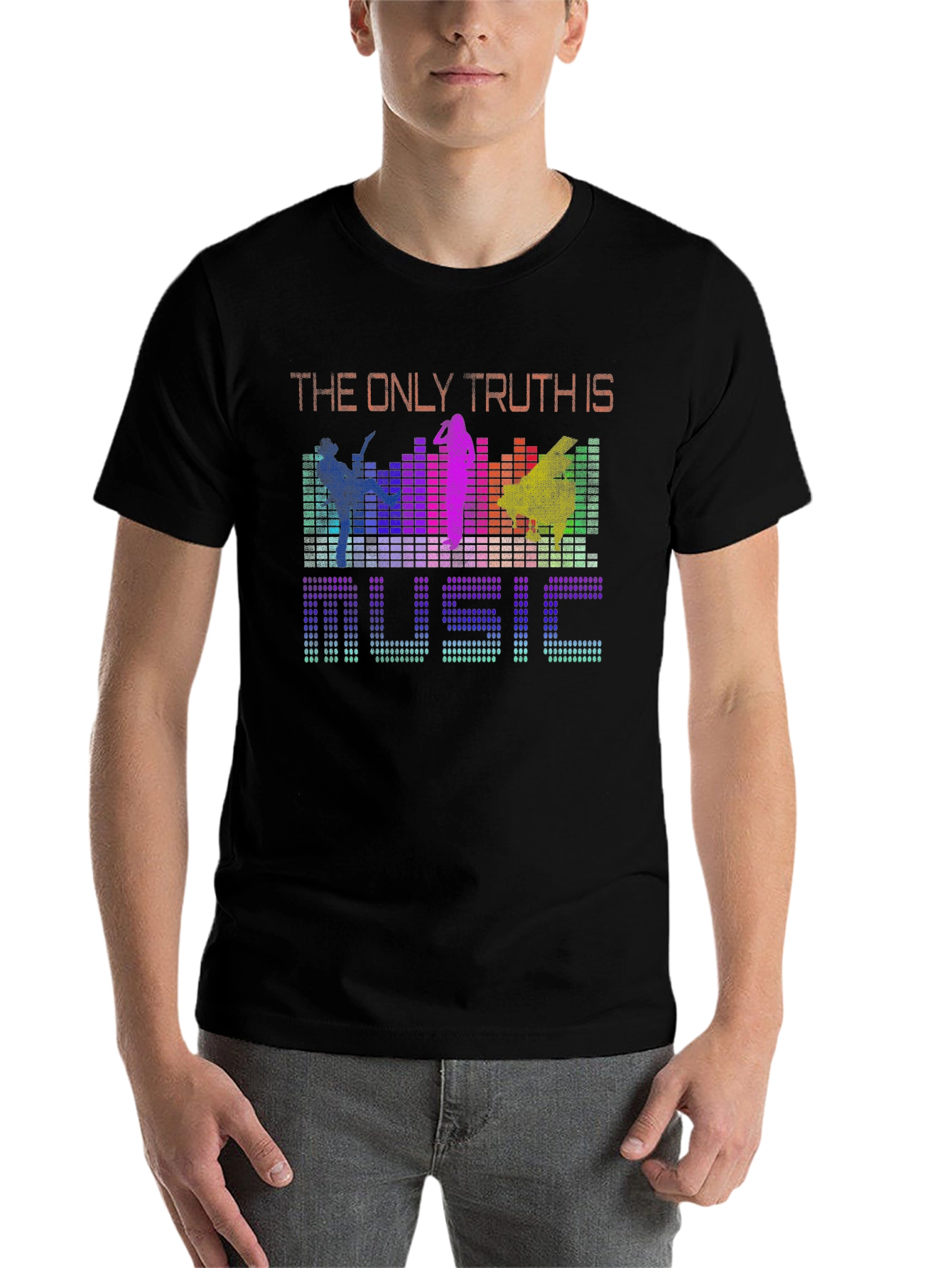 Black Music is the Only Truth Graphic Tee - Colorful view 7