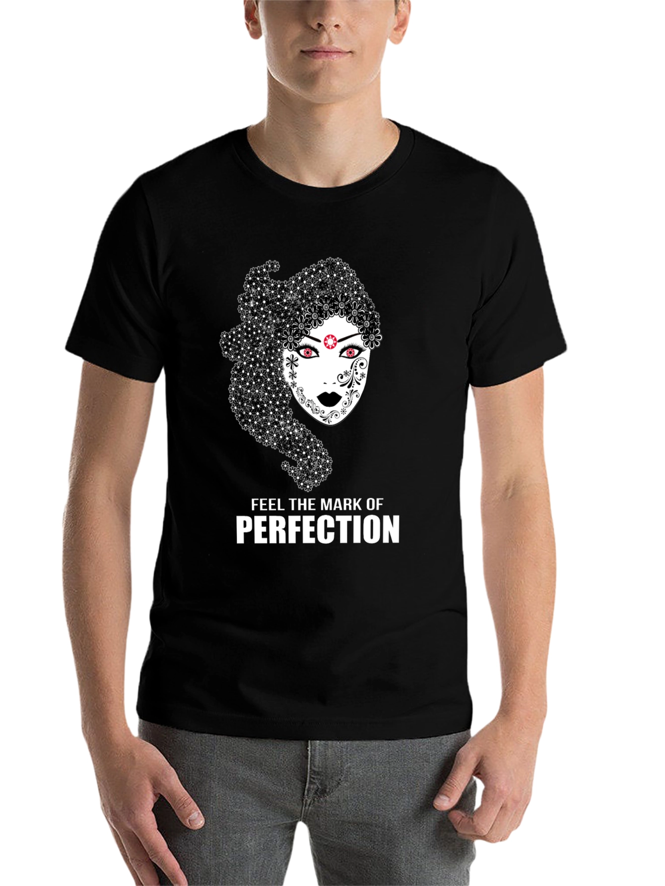 Black Mark of Perfection Graphic T-Shirt view 7