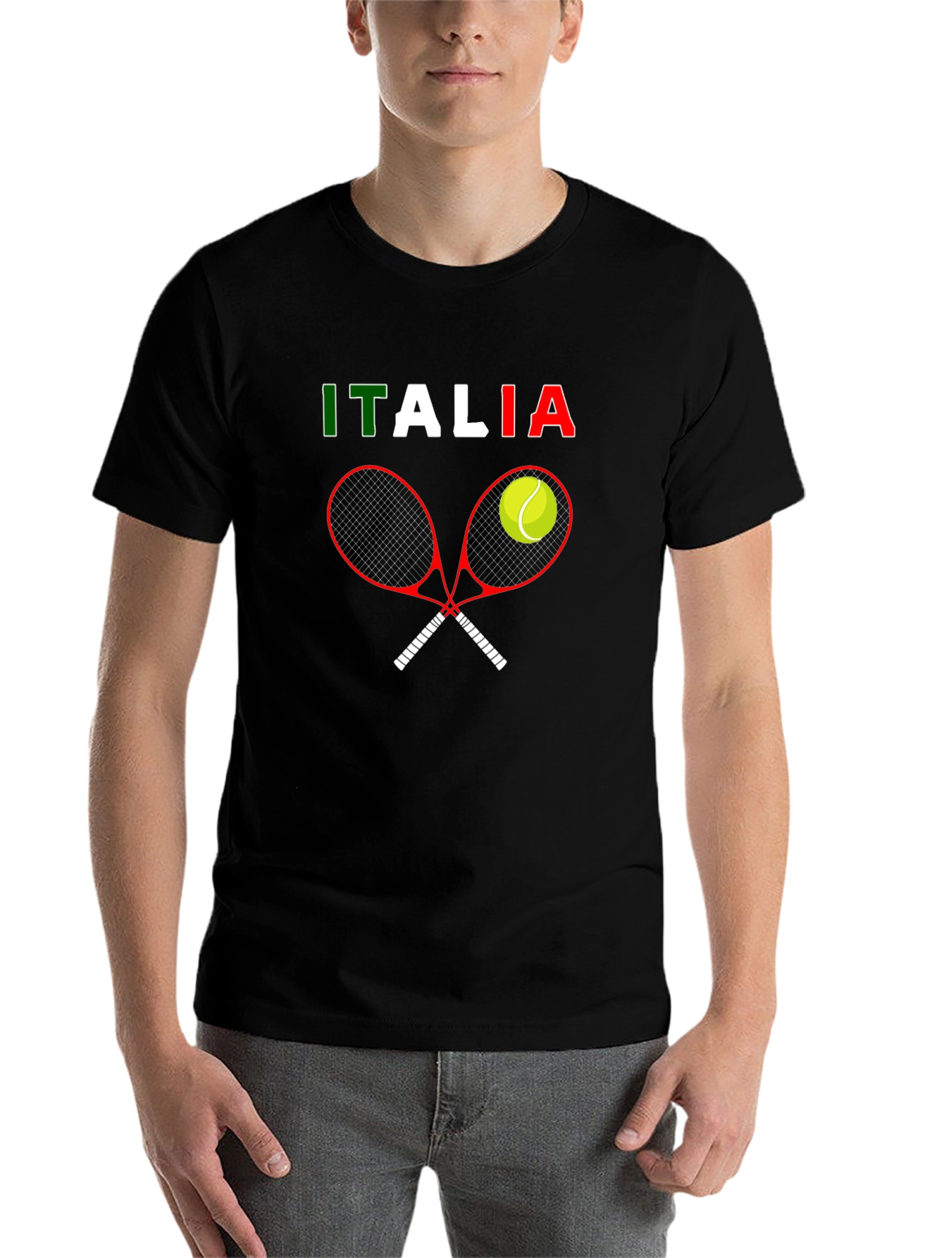 Italia Tennis T-Shirt - Fun Graphic Tee - 7