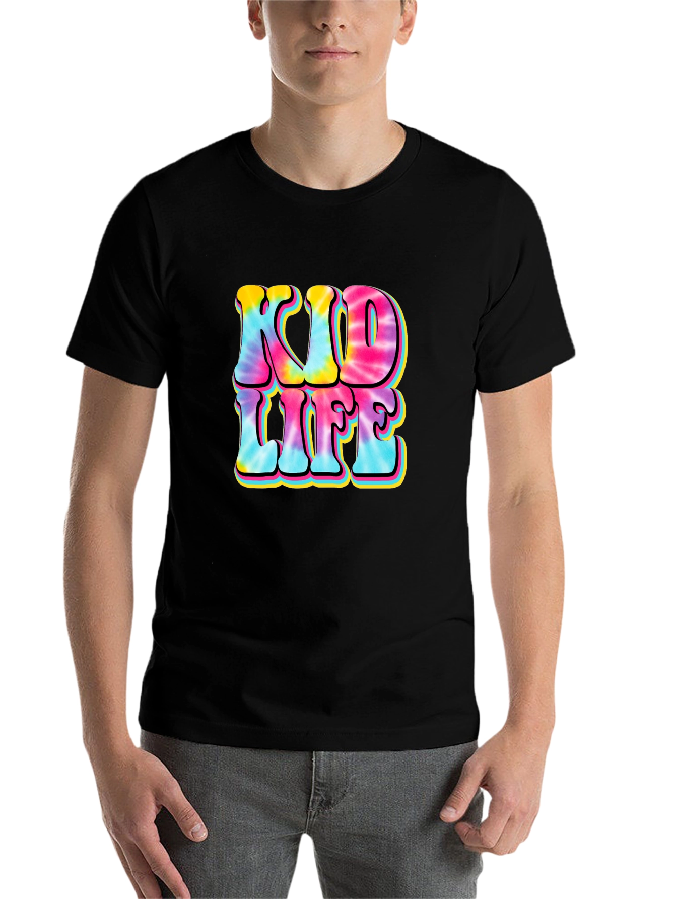 Black Kid Life Tie Dye Graphic Tee view 7