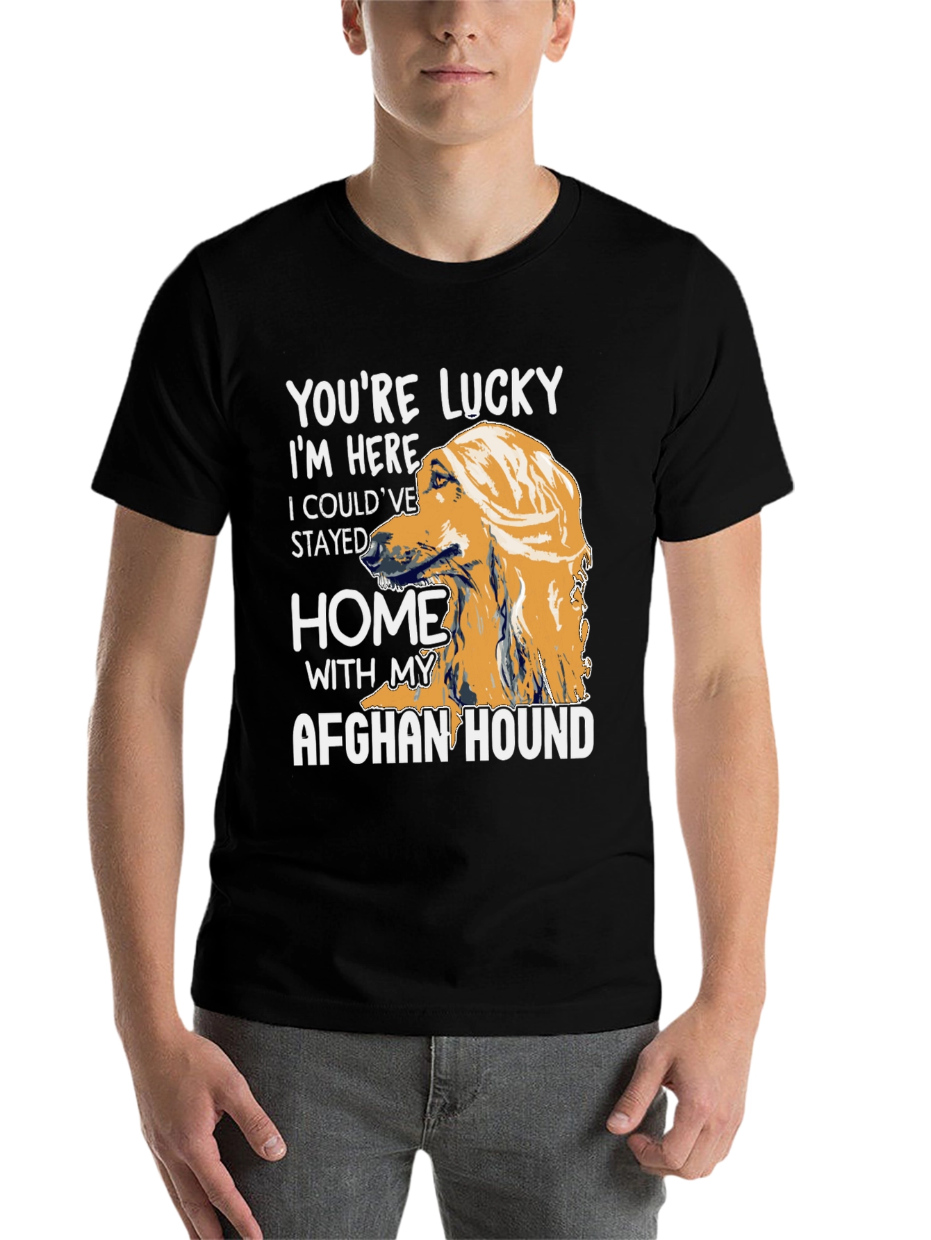 Lucky Afghan Hound T-Shirt - 7