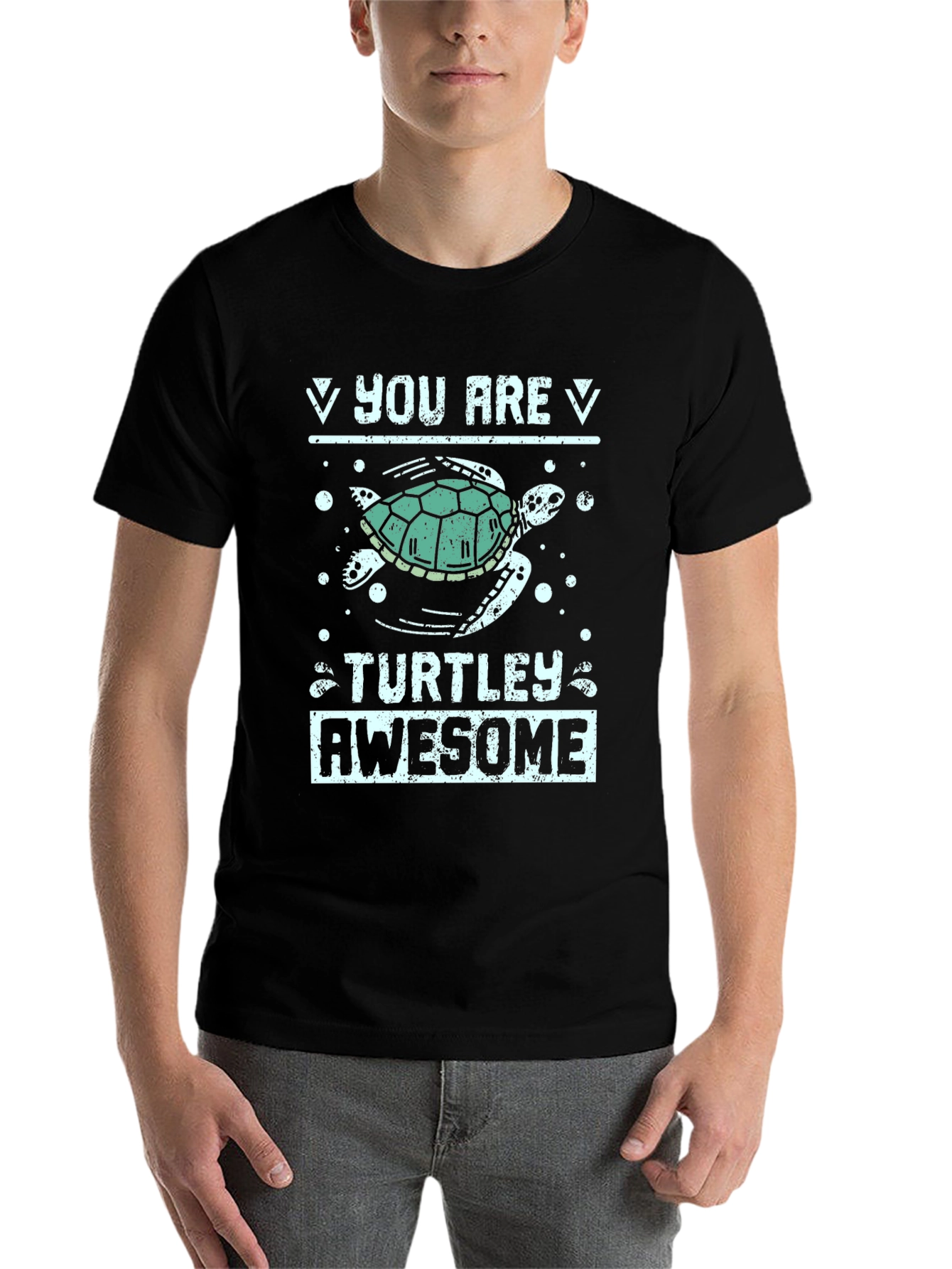 Black Turtley Awesome Graphic Tee view 7