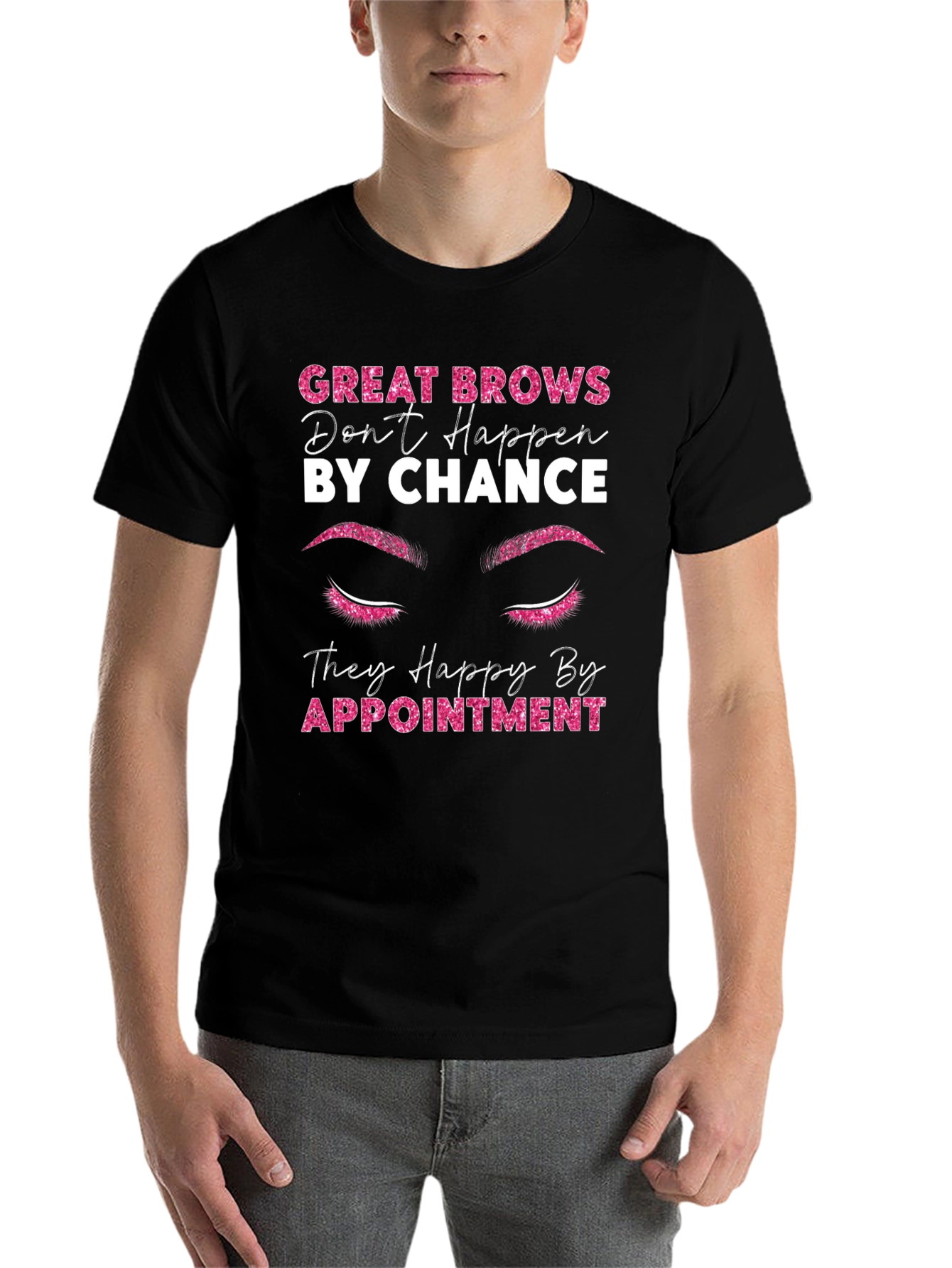 Black Great Brows Appointment T-Shirt view 7