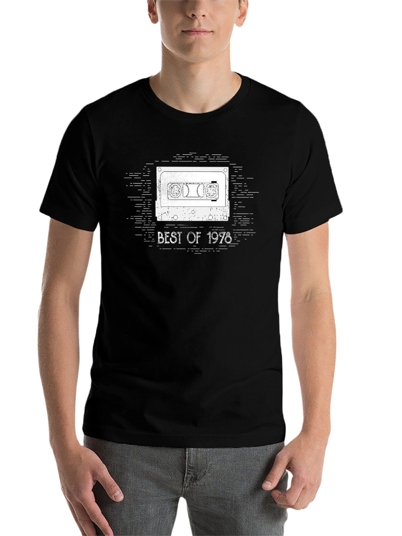 Black Best of 1978 Cassette Tape T-Shirt view 7