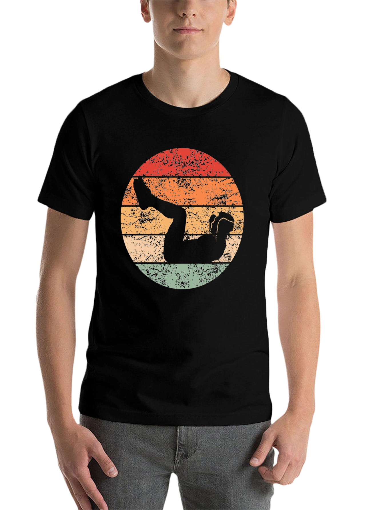 Black Vintage Diver T-Shirt - Retro Style view 7