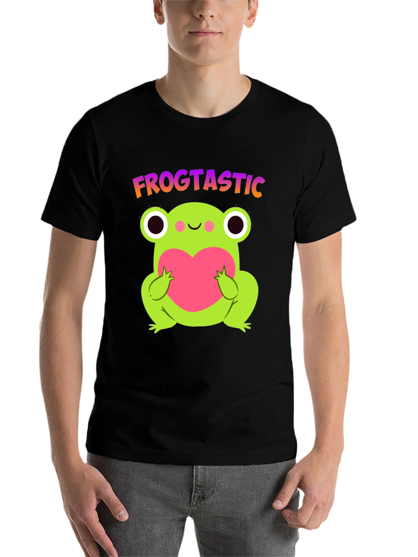Black Frogtastic Frog Lover T-Shirt view 7