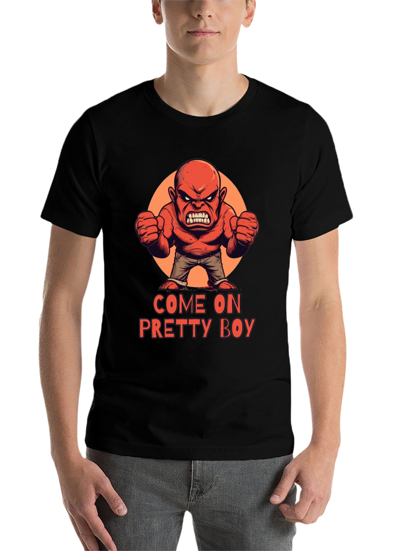 Black Come On Pretty Boy T-Shirt view 7