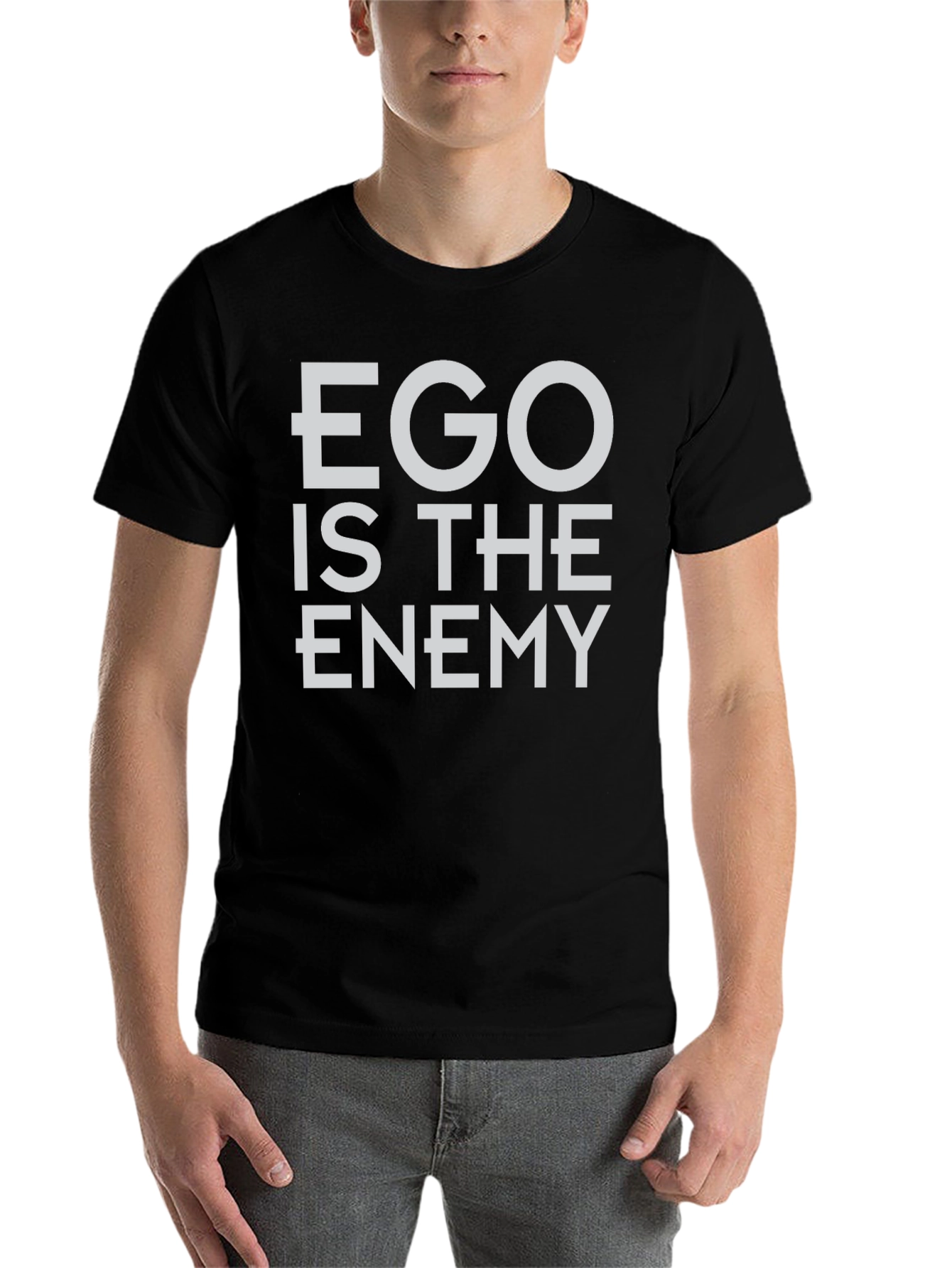 Black Ego Is The Enemy Graphic Tee - Black view 7