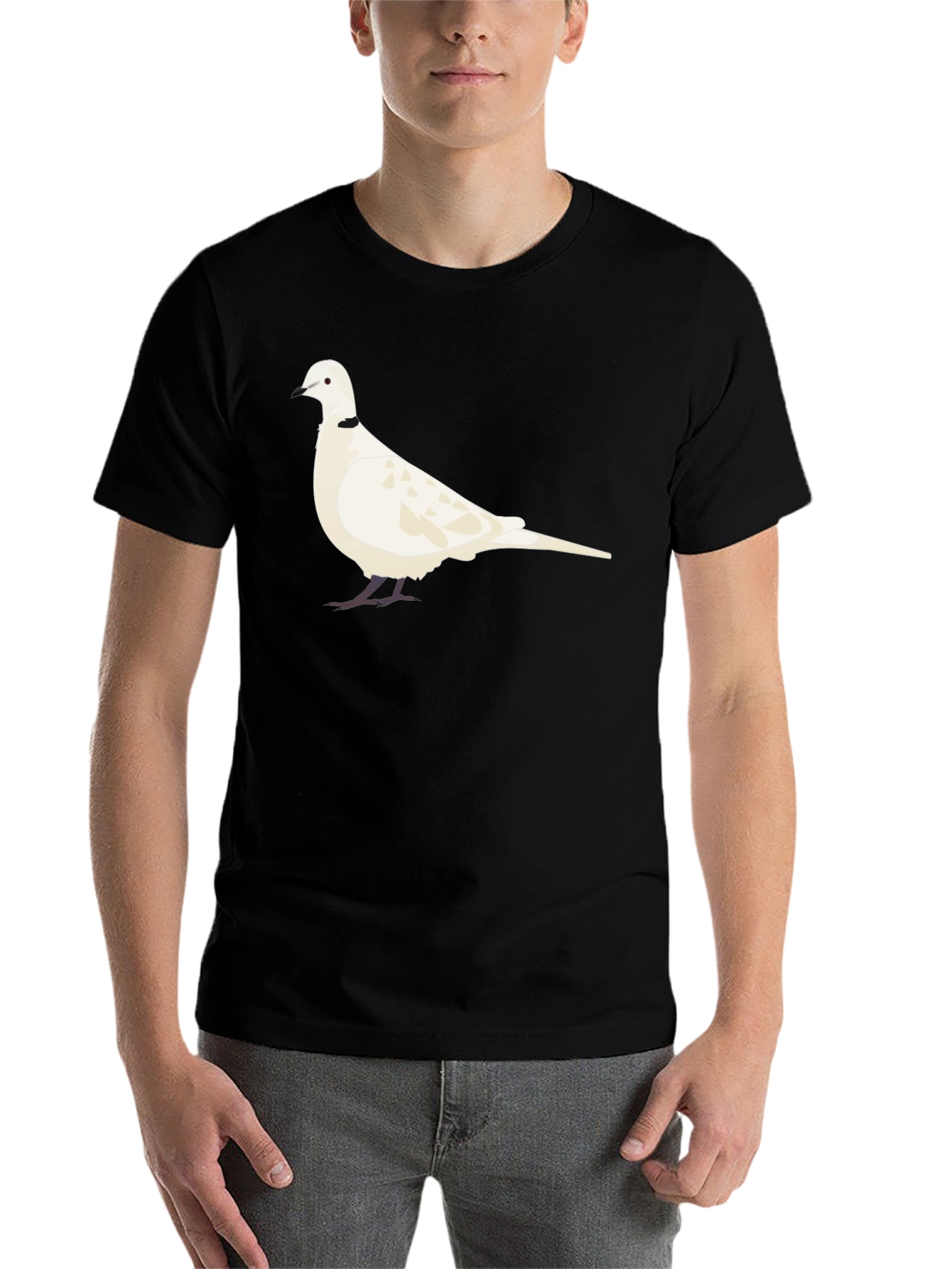 Black Dove Graphic Tee - Black Cotton Blend view 7