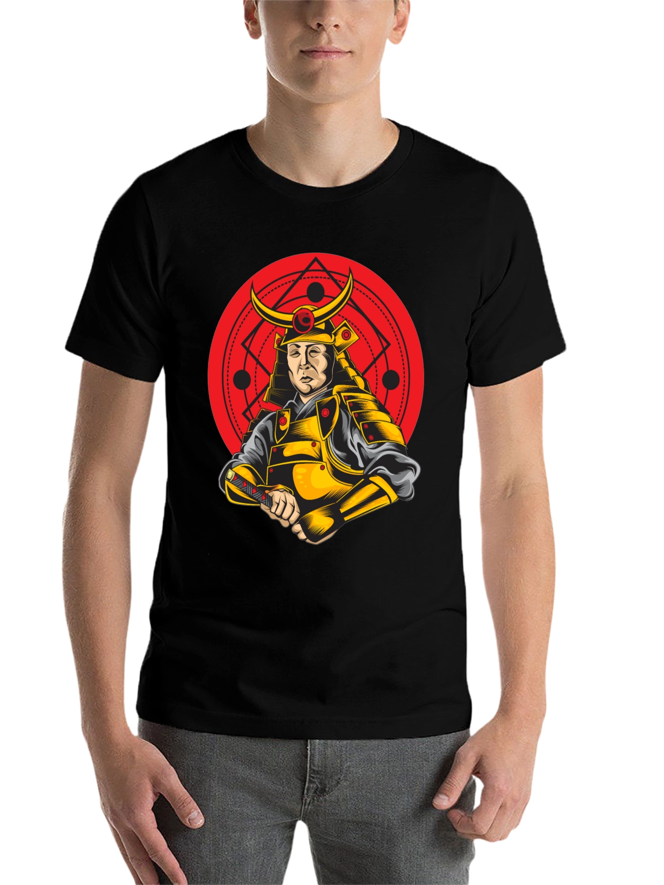 Black Samurai Warrior Graphic T-Shirt - Bold & Unique Design view 7