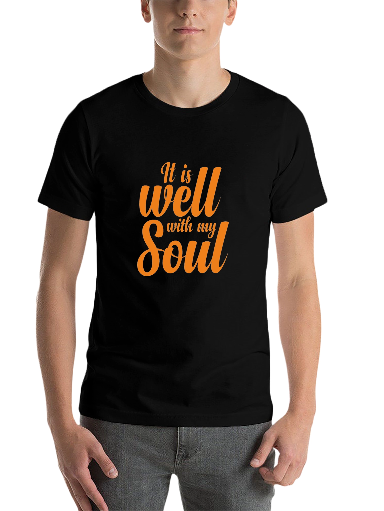 Black It Is Well With My Soul Black T-Shirt view 7