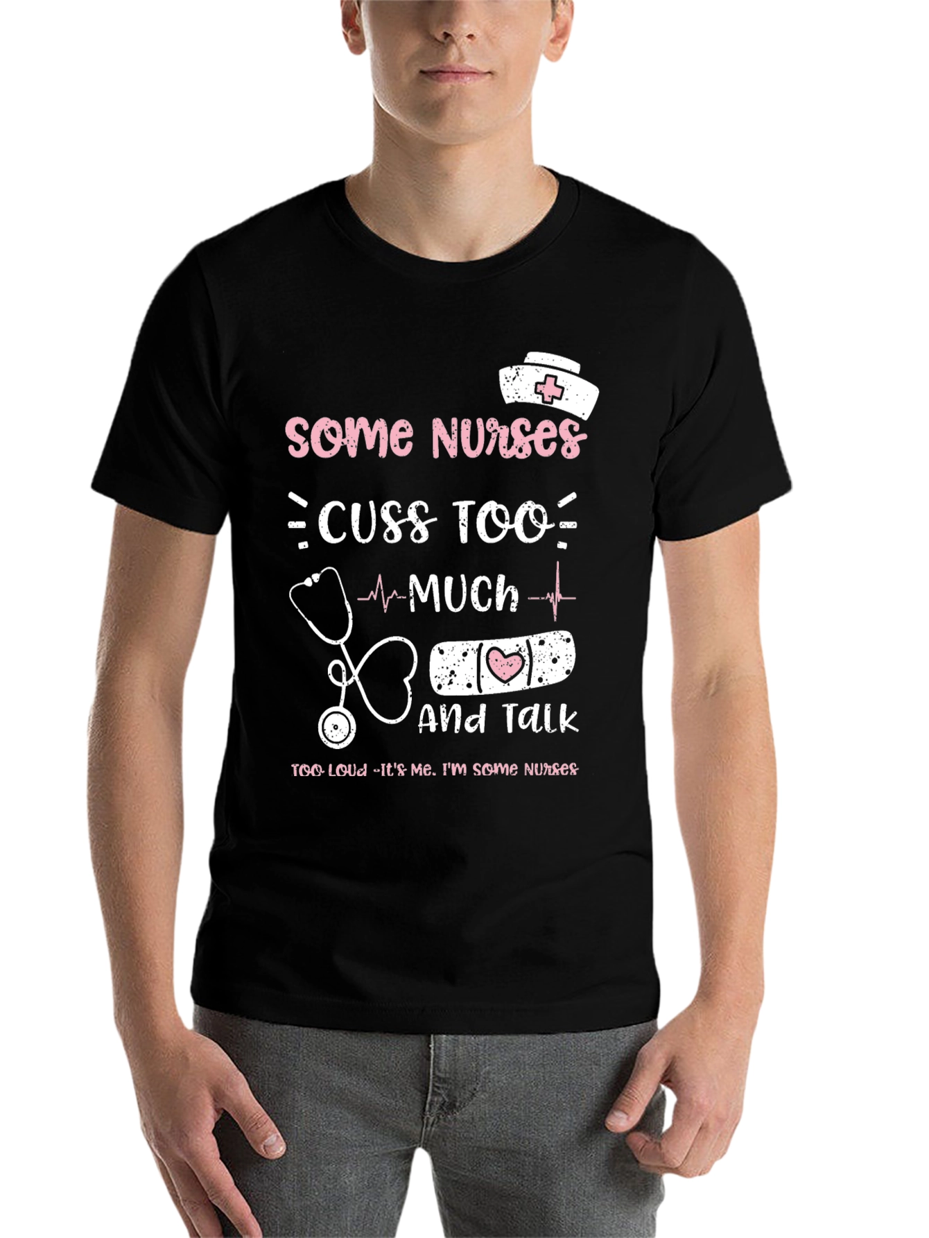 Black Some Nurses T-Shirt Funny Nurse Gift view 7
