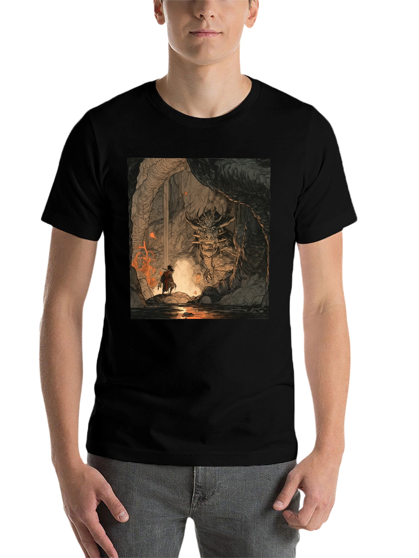 Black Dragon Cave T-Shirt view 7