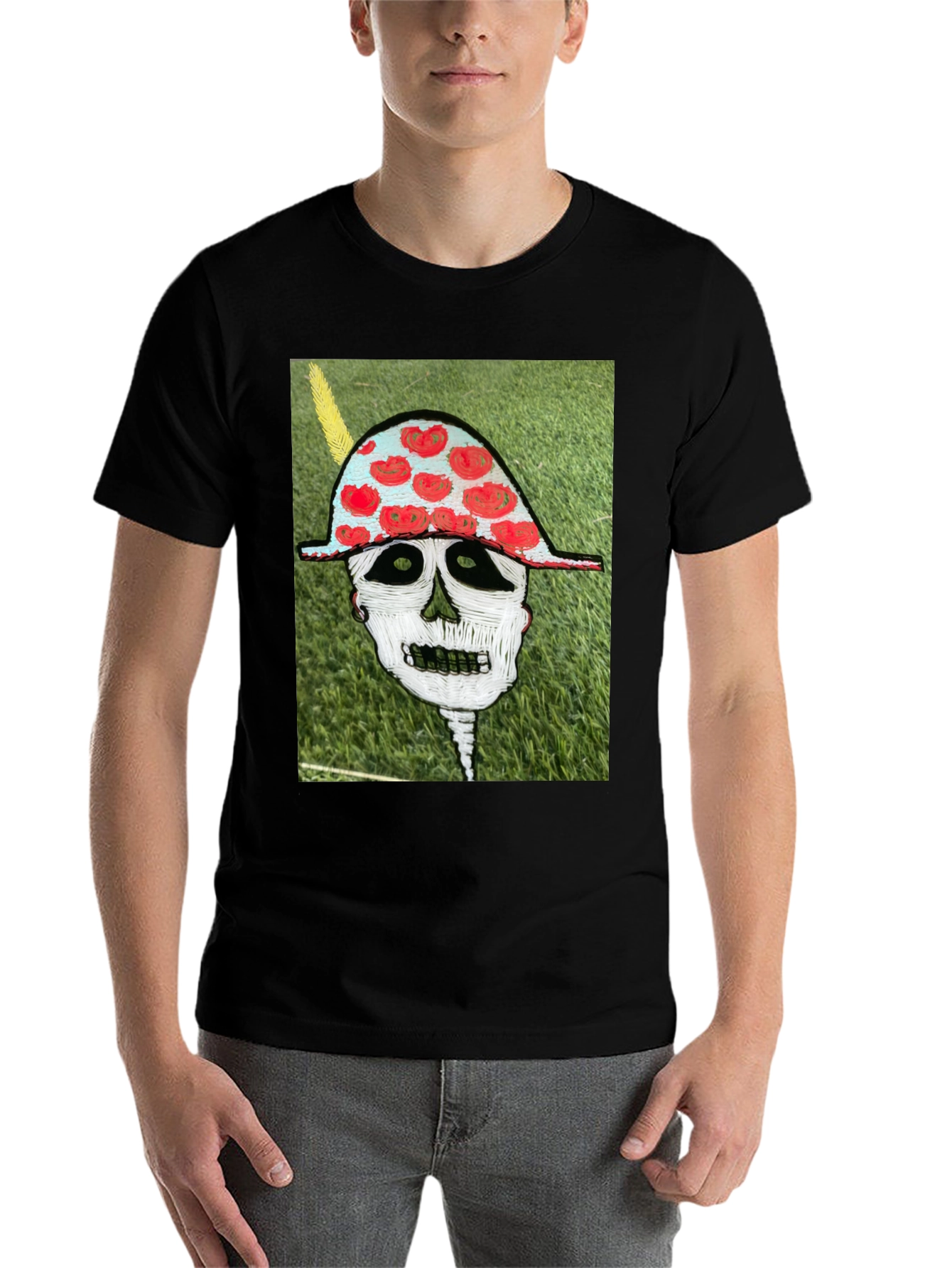 Black Skull Art Graphic Tee - Unique Design view 7