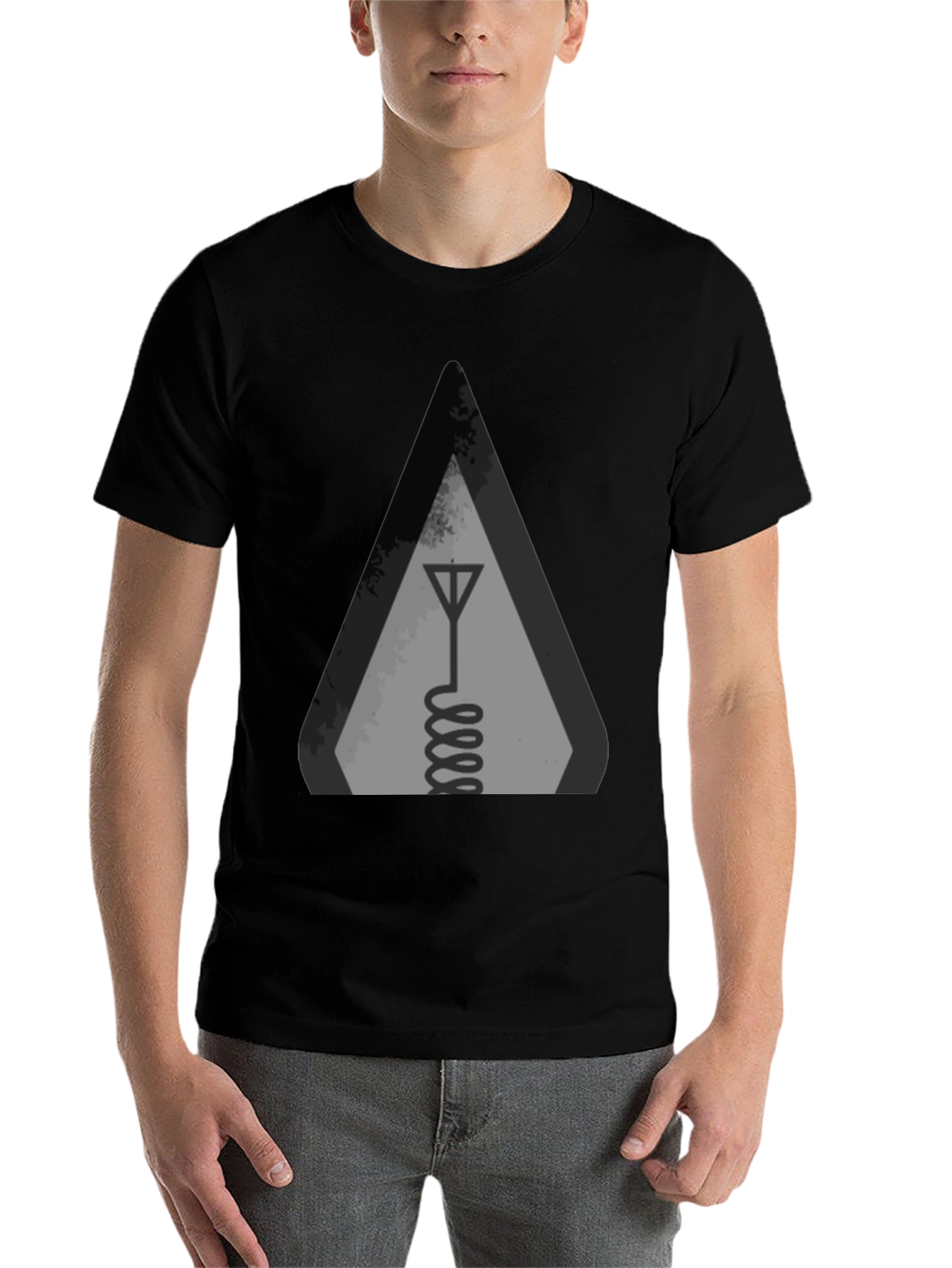 Black Antenna Graphic T-Shirt view 7