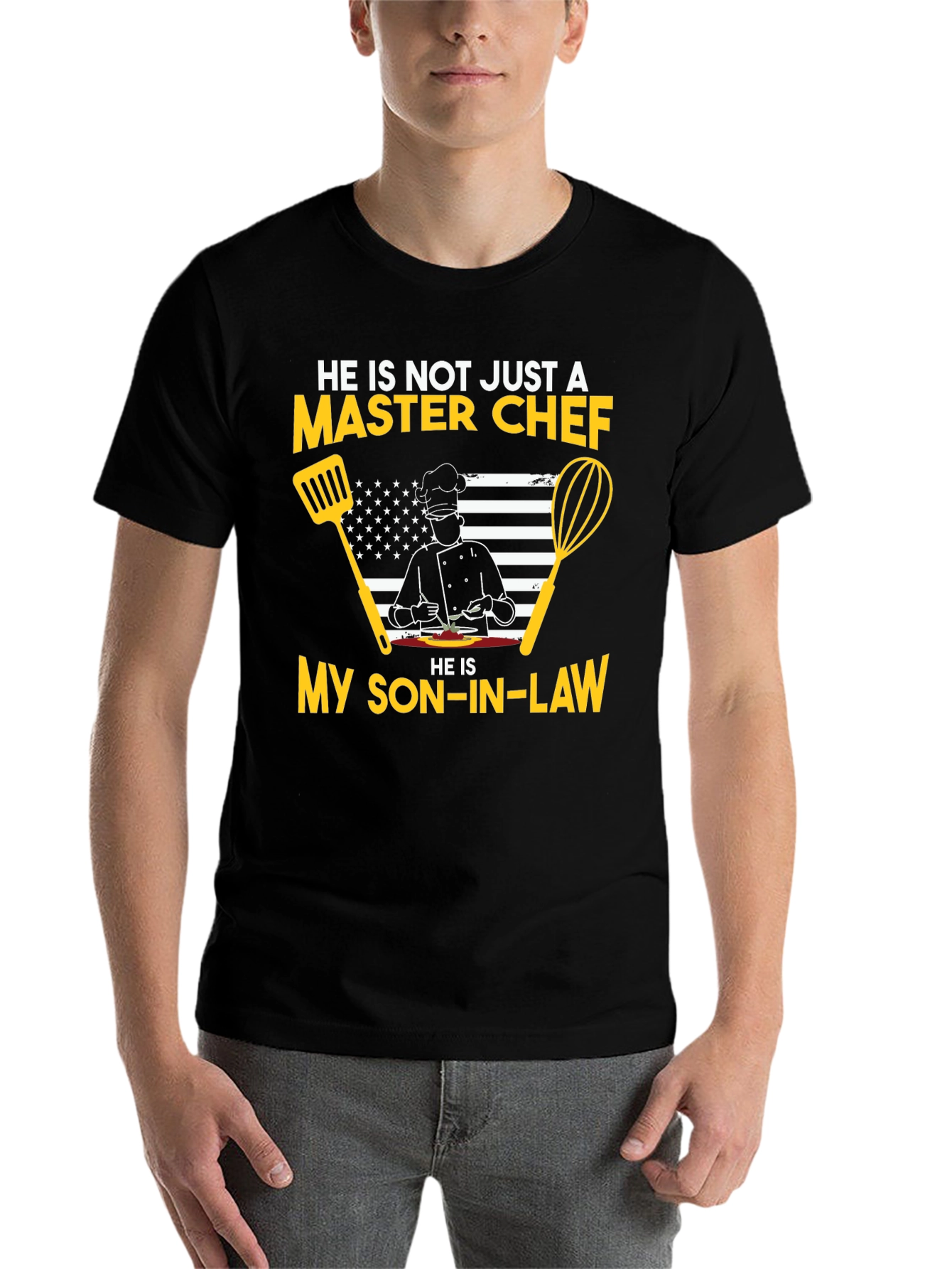 Black Master Chef Son-in-Law T-Shirt view 7