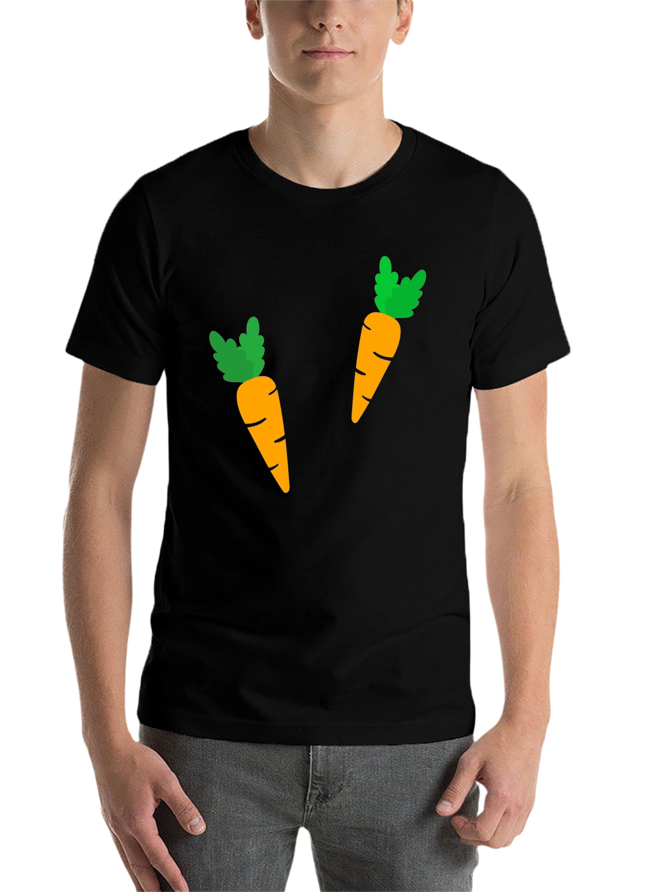 Black Carrot T-Shirt - Fun & Unique Graphic Tee view 7