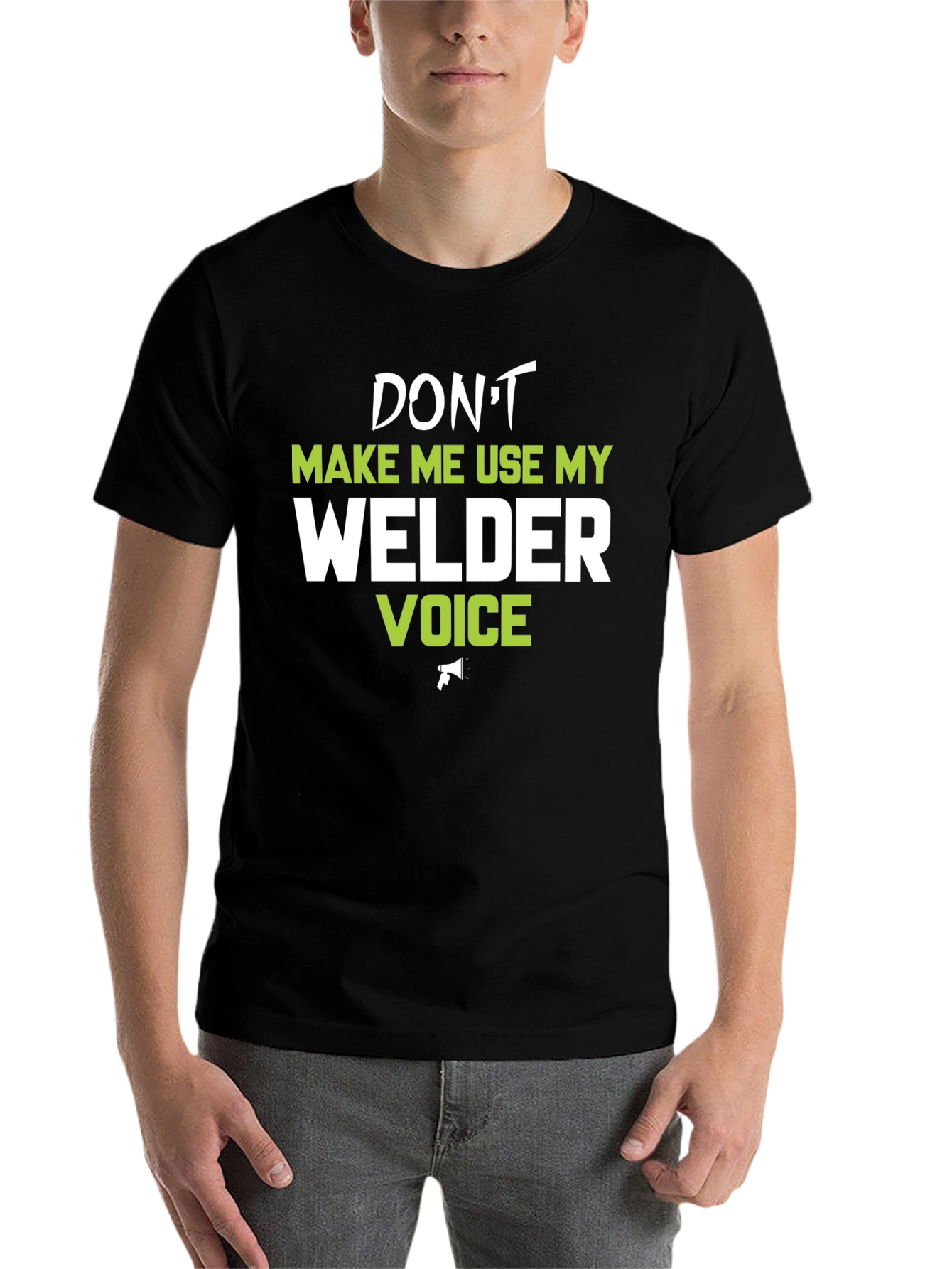 Black Welder Voice Graphic Tee - Black view 7